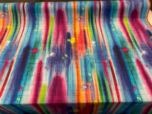 Tie Dye Brick Walls Pasadena Colorful Drapery Upholstery Fabric by the yard