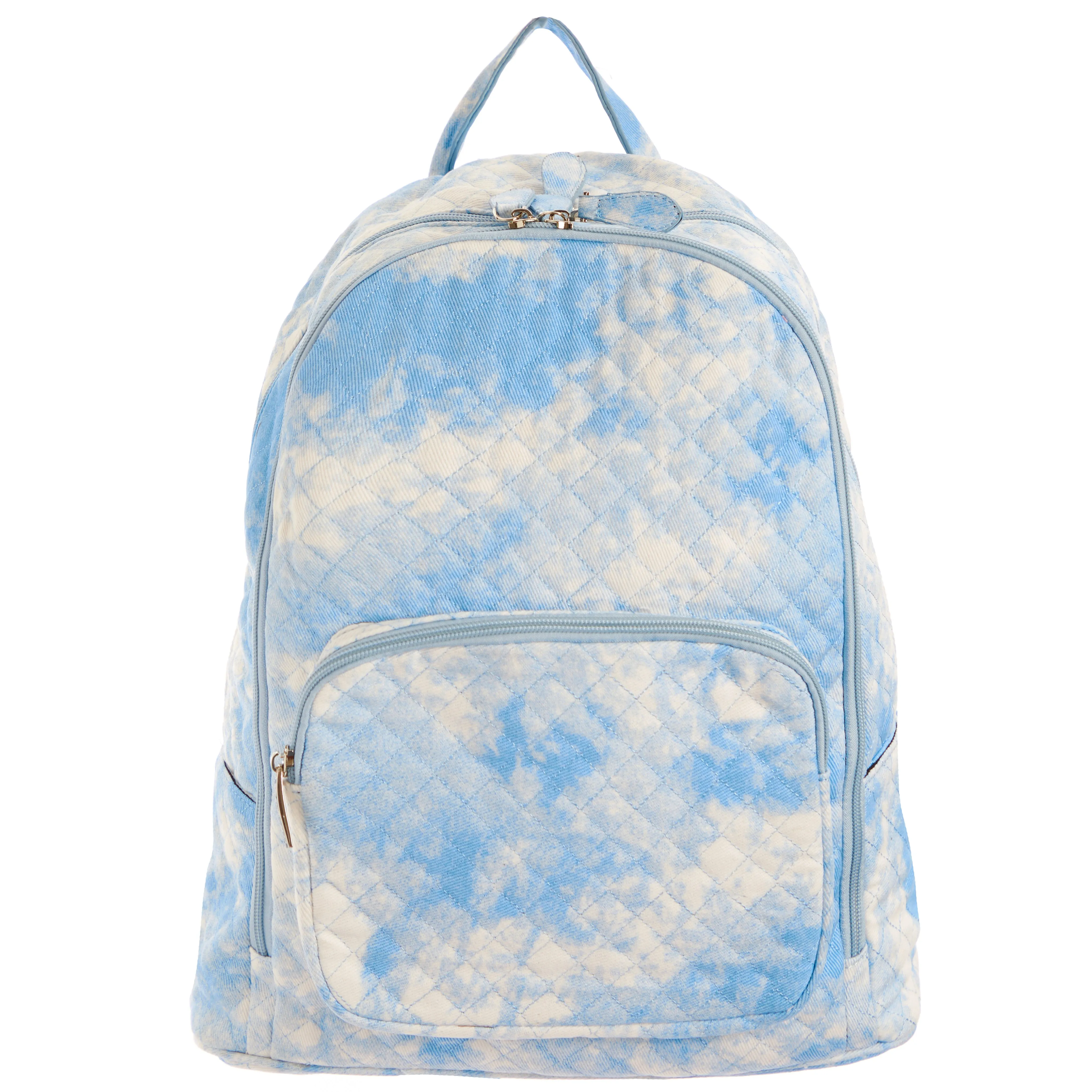 Tie Dye Denim Blue Backpack