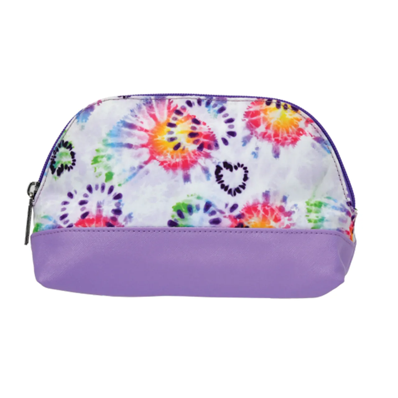 Tie Dye Heart Oval Cosmetic Bag