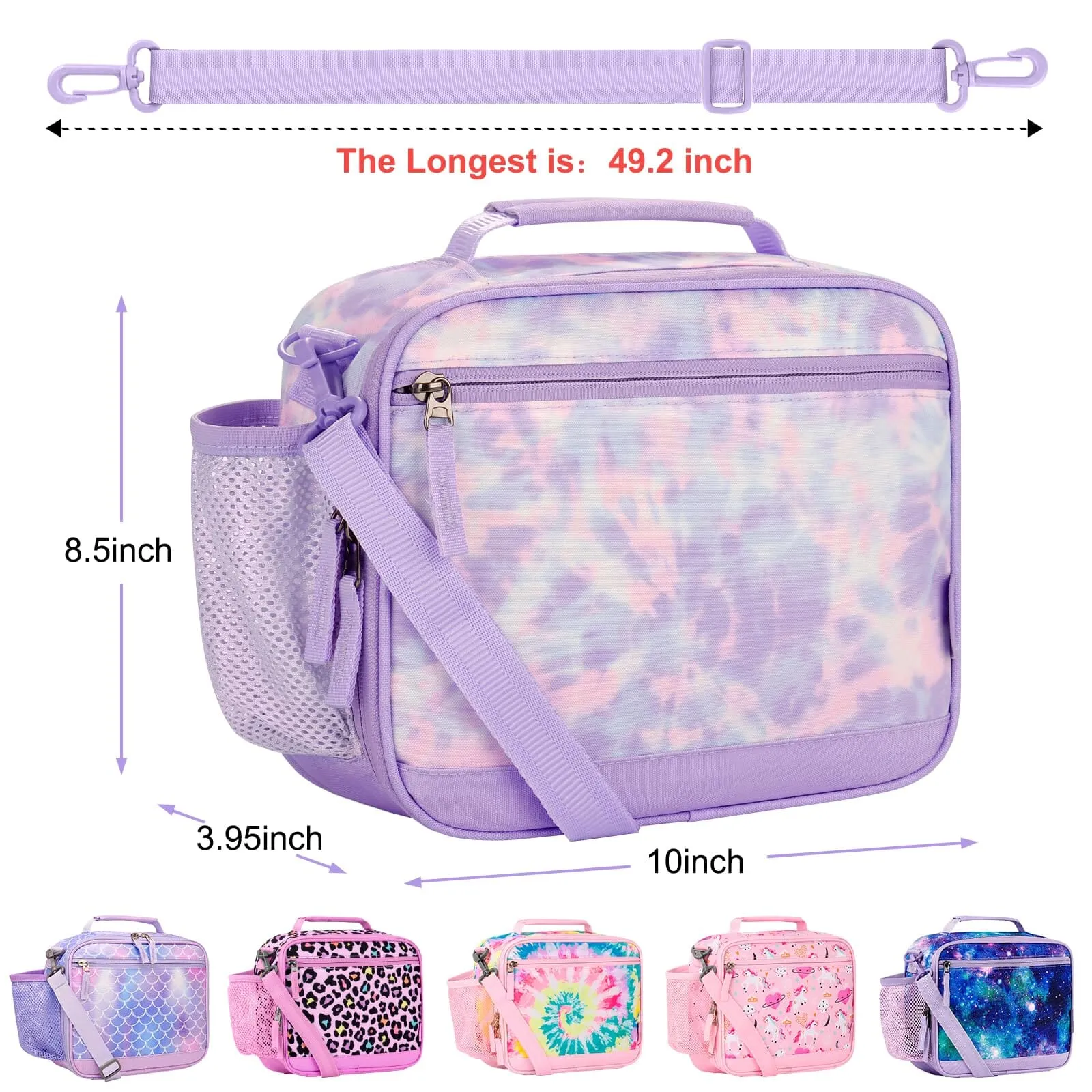 Tie Dye Purple Lunch Box
