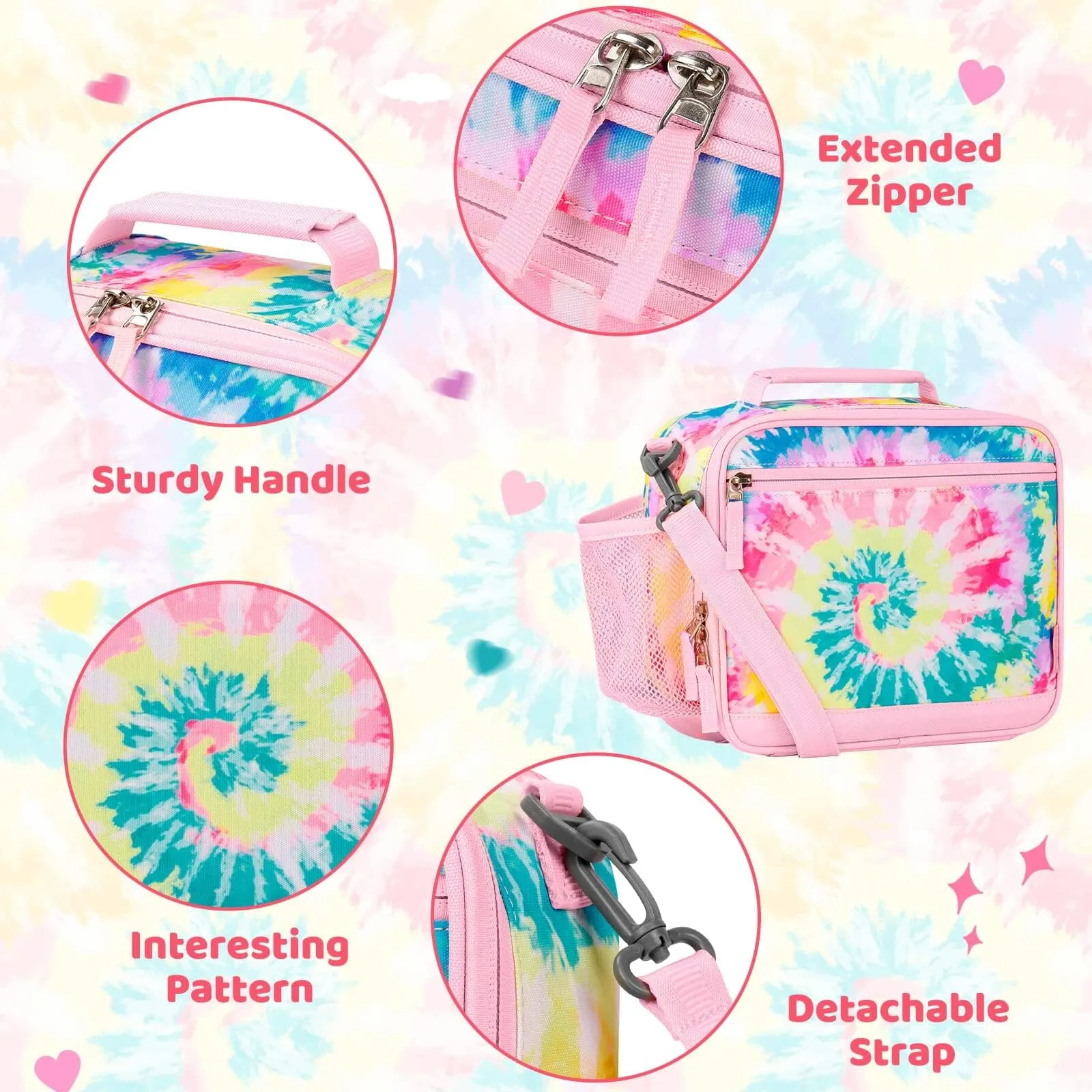Tie Dye Purple Lunch Box