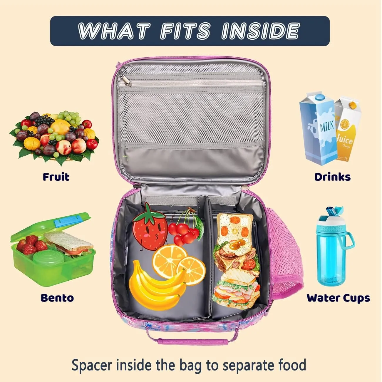 Tie Dye Purple Lunch Box