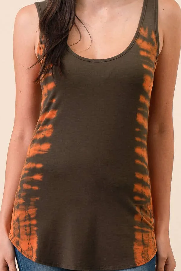 TIE DYE SLEEVELESS TANK TOP - D3001BSL
