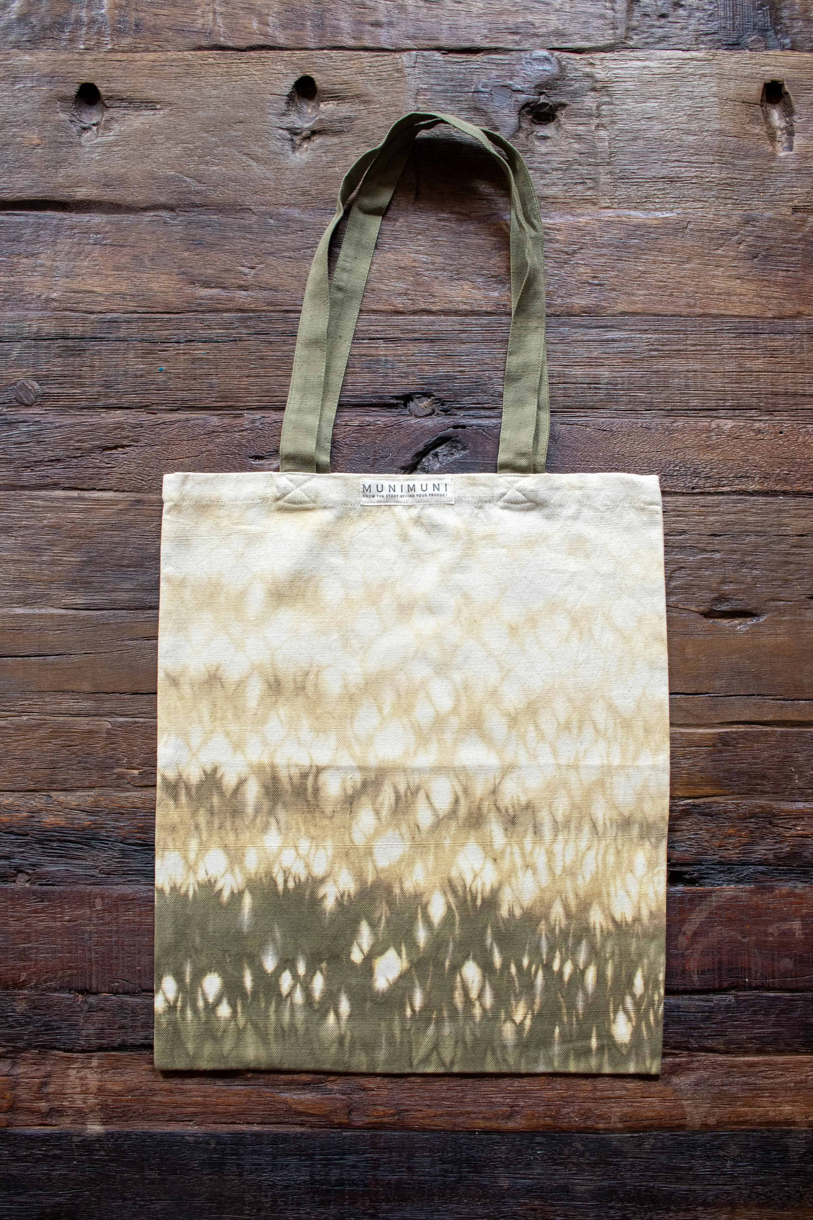 Tie Dye Tote Bag Small - Raindrop Green