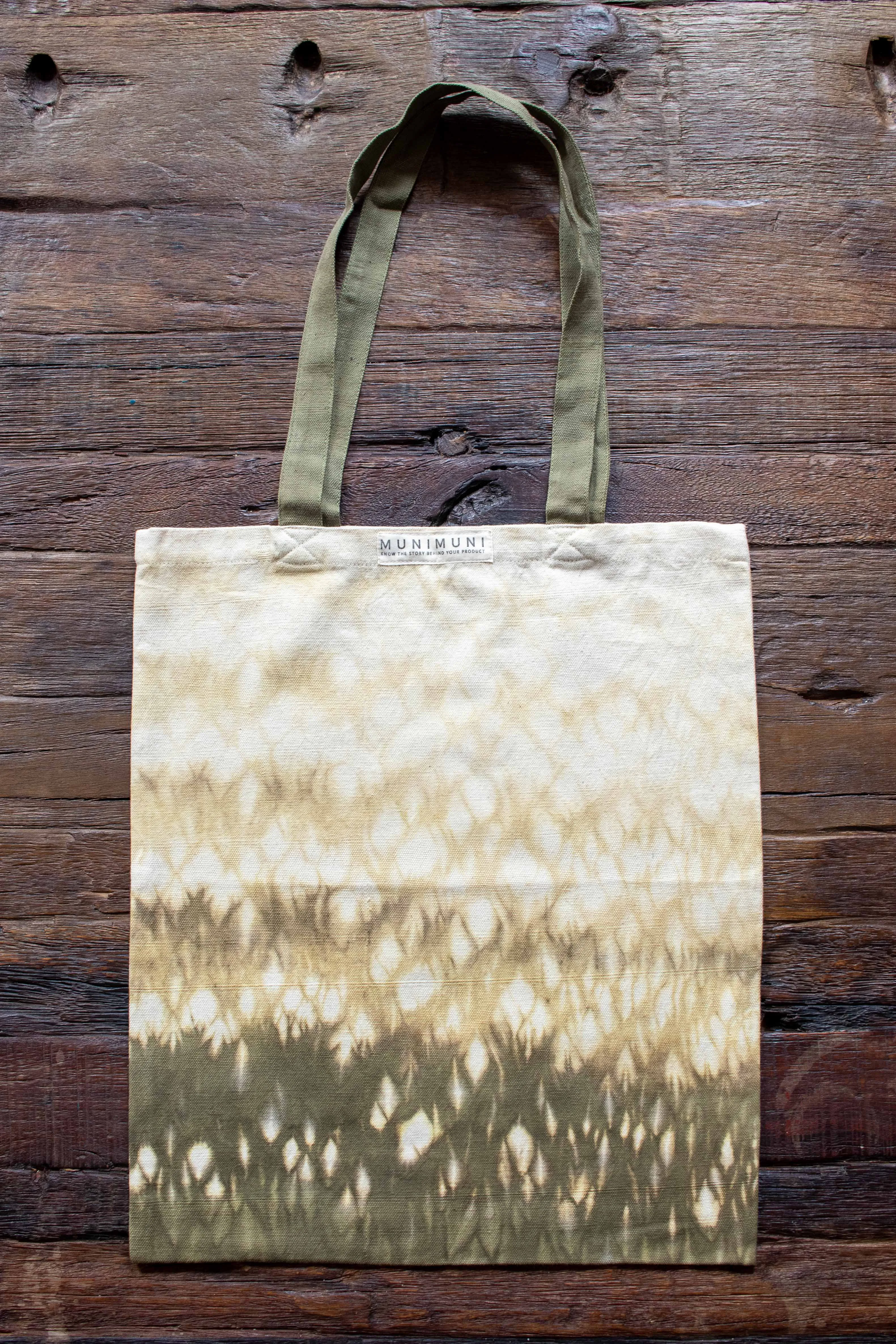 Tie Dye Tote Bag Small - Raindrop Green