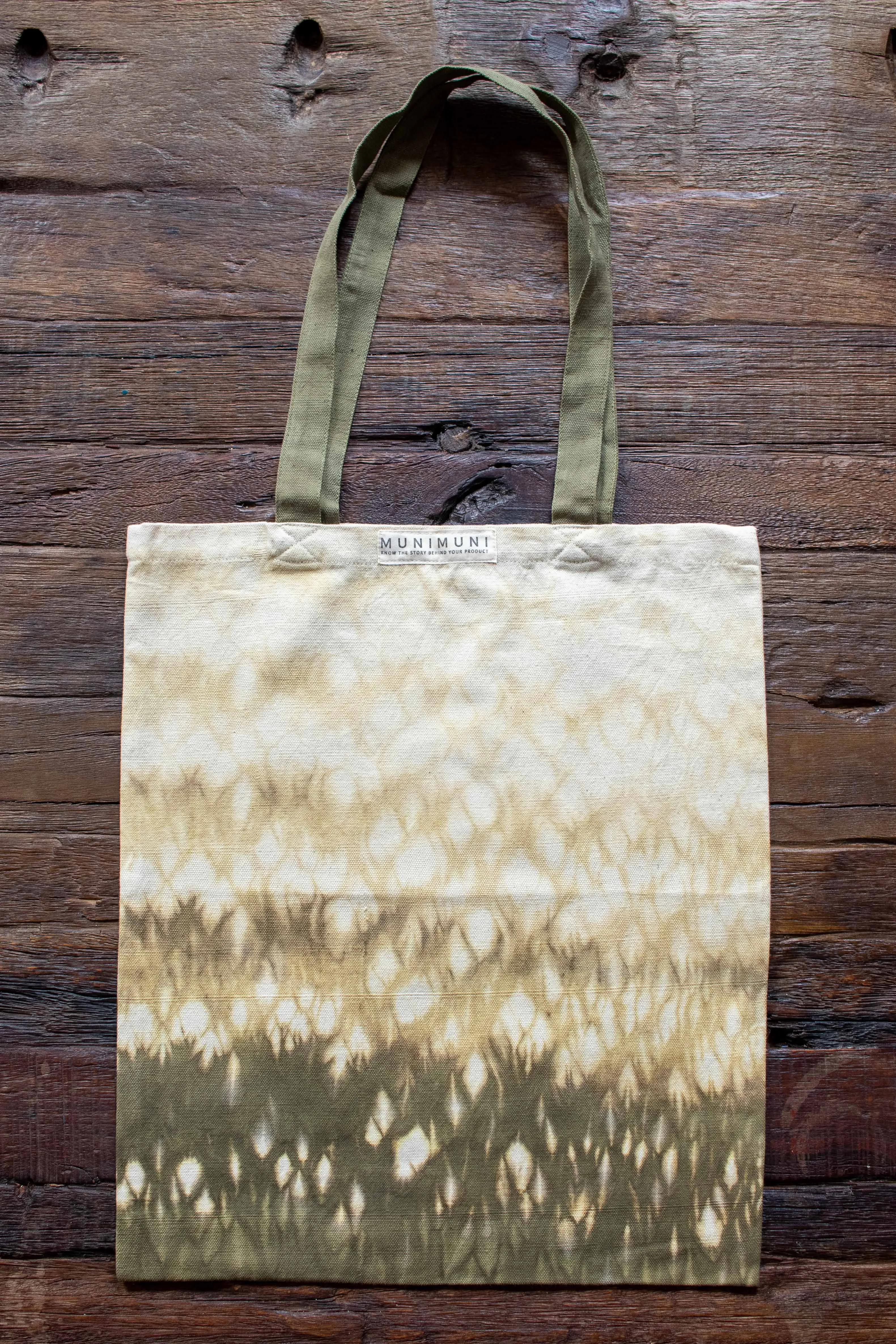 Tie Dye Tote Bag Small - Raindrop Green