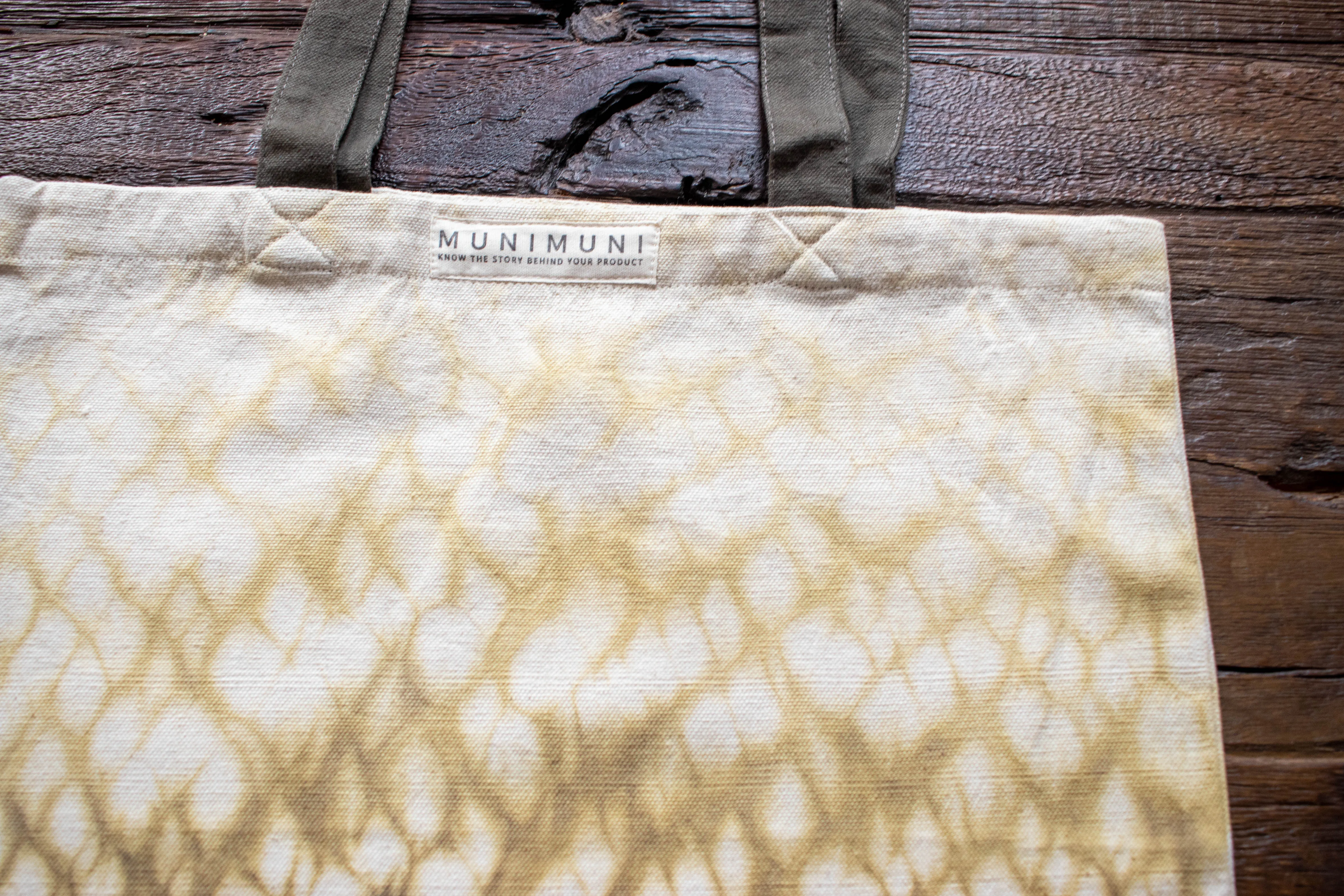 Tie Dye Tote Bag Small - Raindrop Green