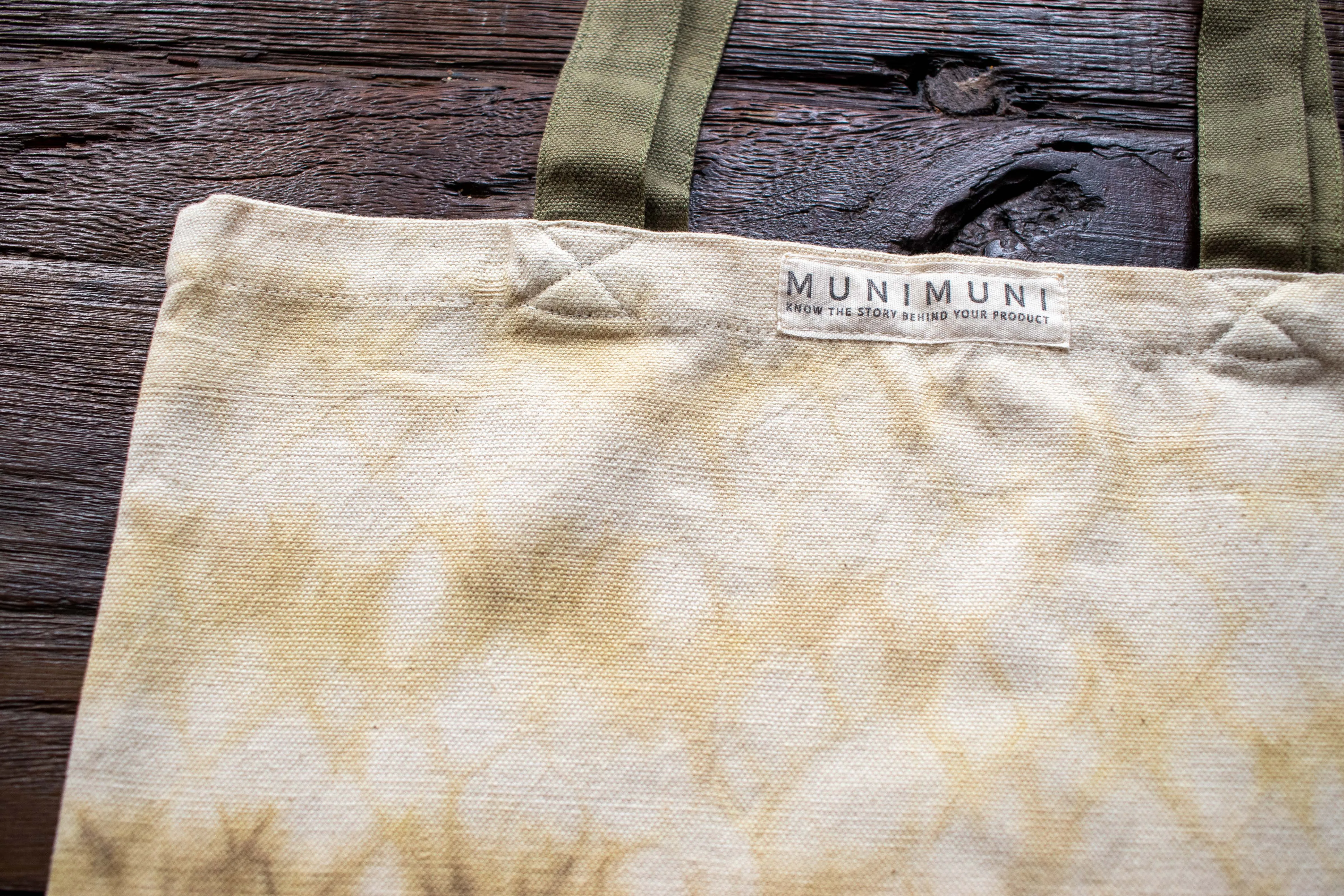 Tie Dye Tote Bag Small - Raindrop Green