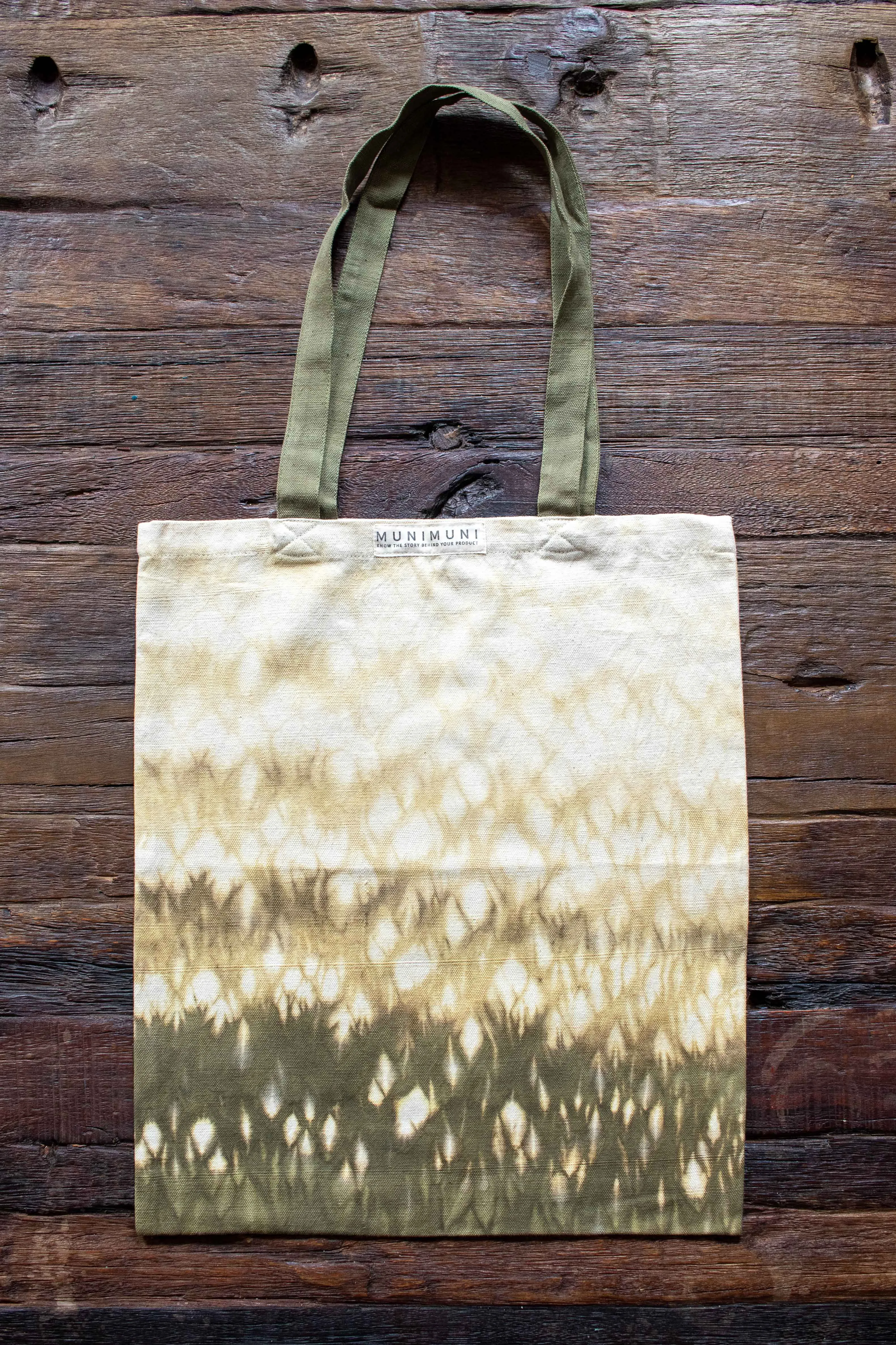 Tie Dye Tote Bag Small - Raindrop Green