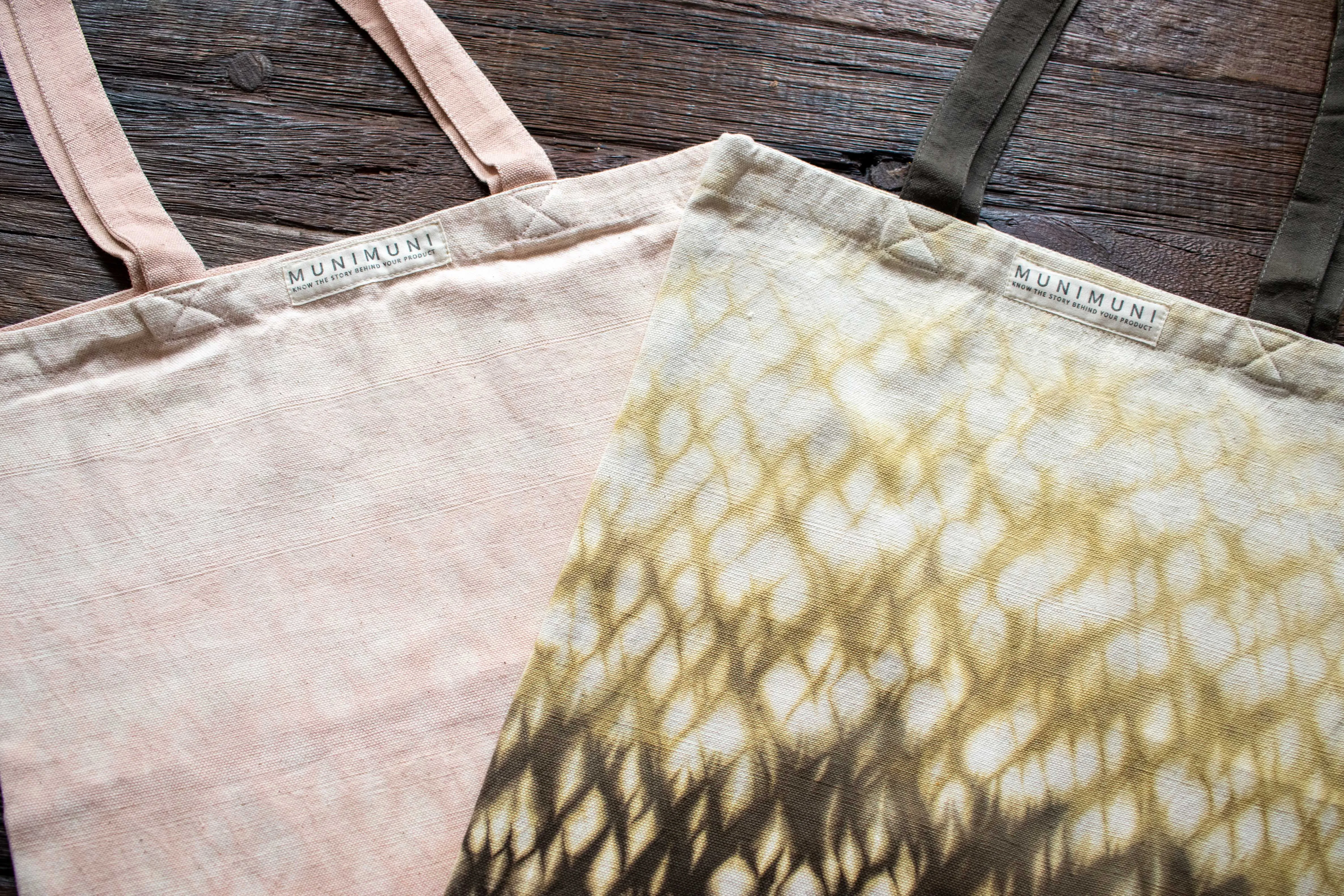 Tie Dye Tote Bag Small - Raindrop Green