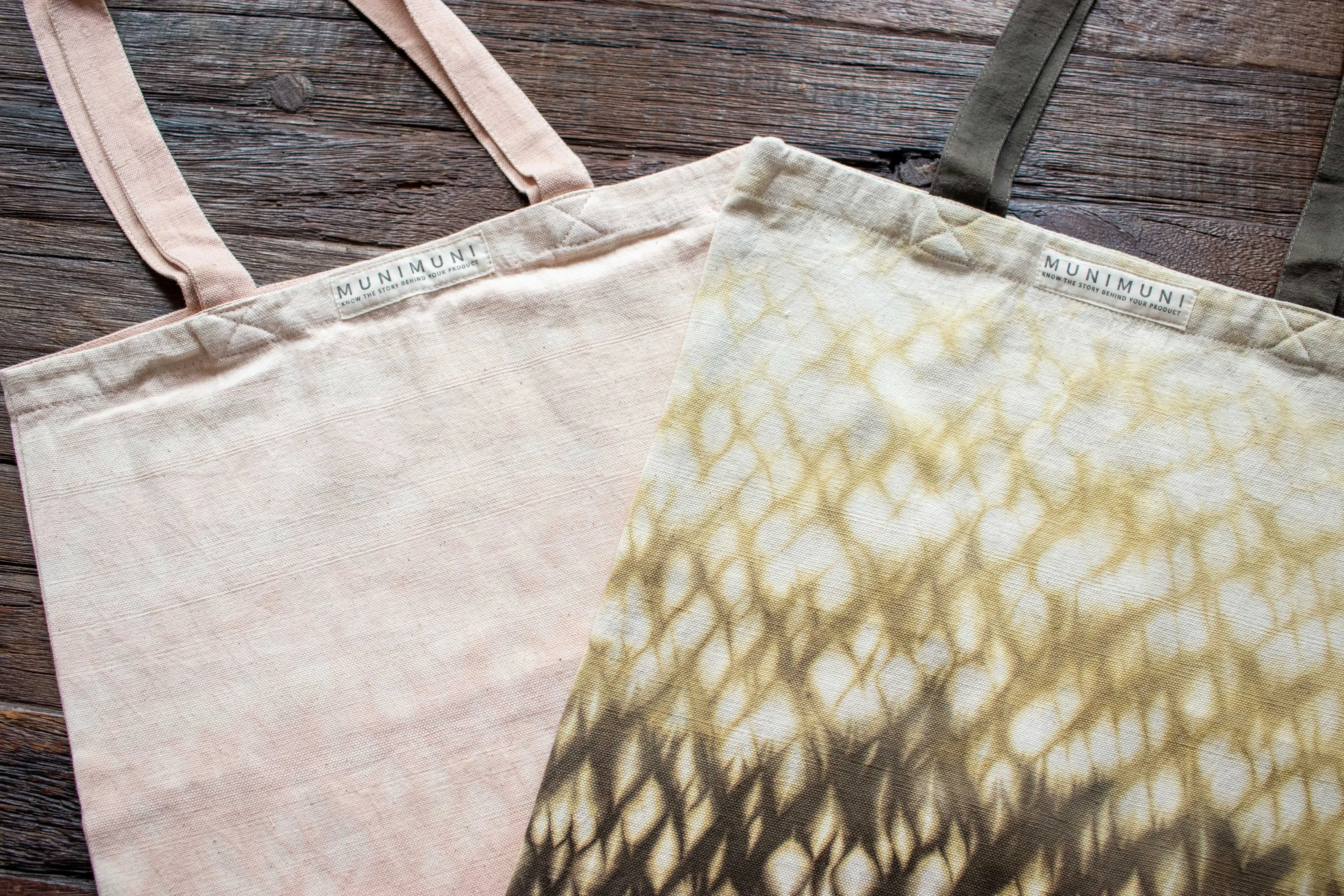 Tie Dye Tote Bag Small - Raindrop Green