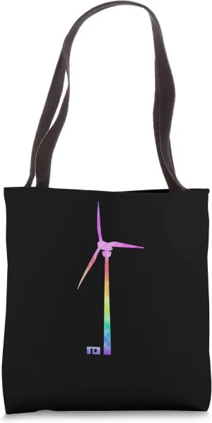 Tie Dye Wind Turbine Tote Bag