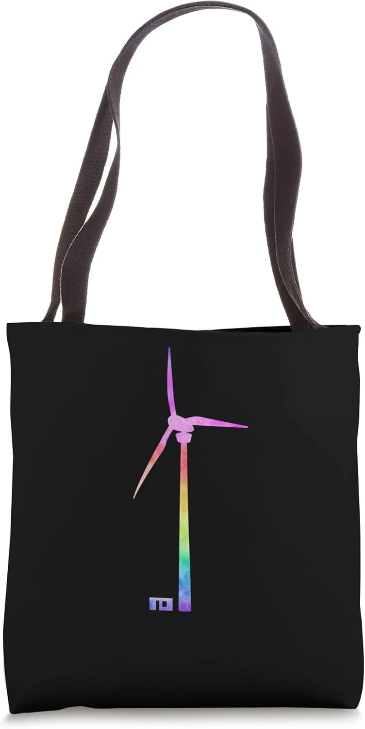 Tie Dye Wind Turbine Tote Bag