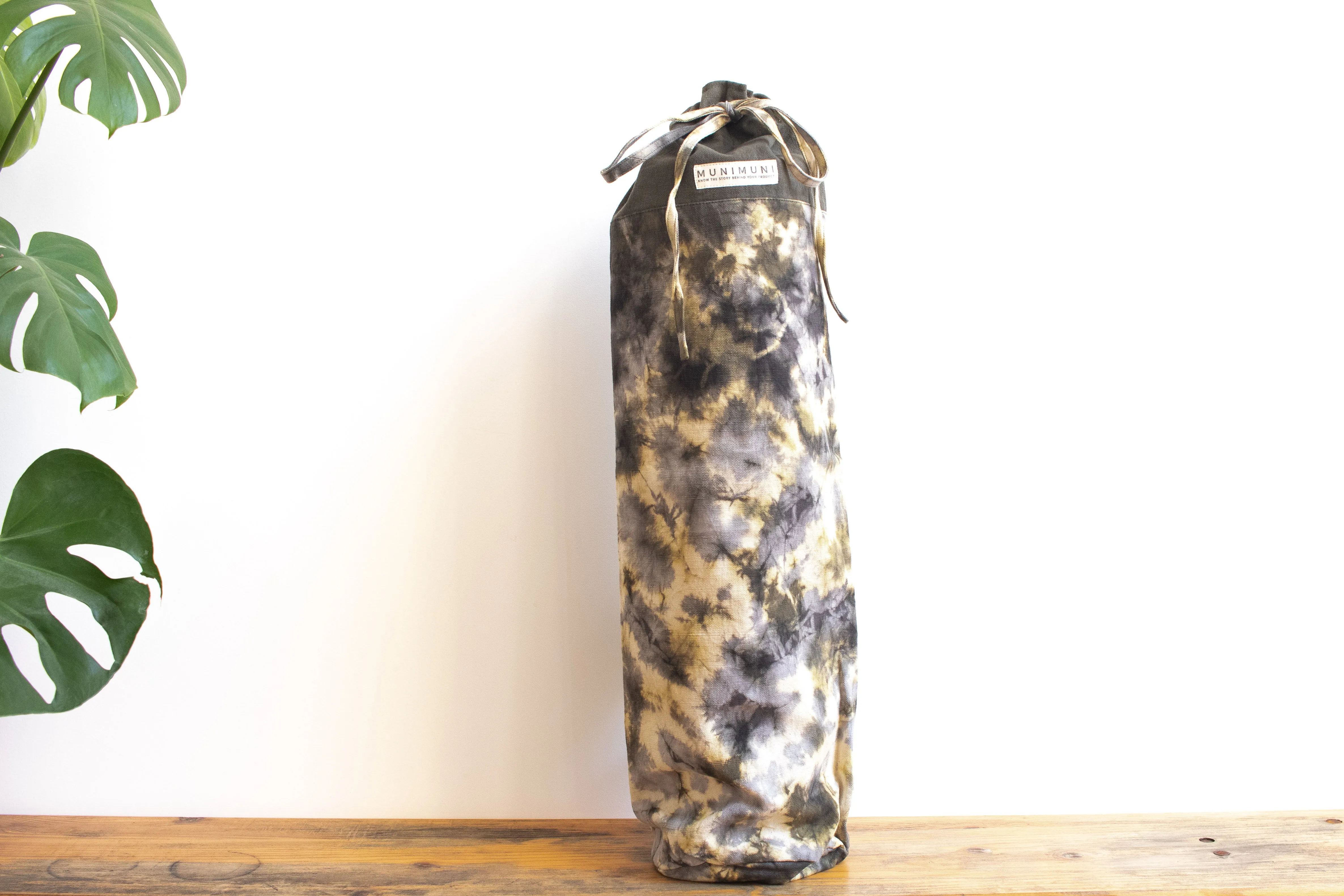 Tie Dye Yoga Mat Bag - Football Geen/Gray/ Yellow