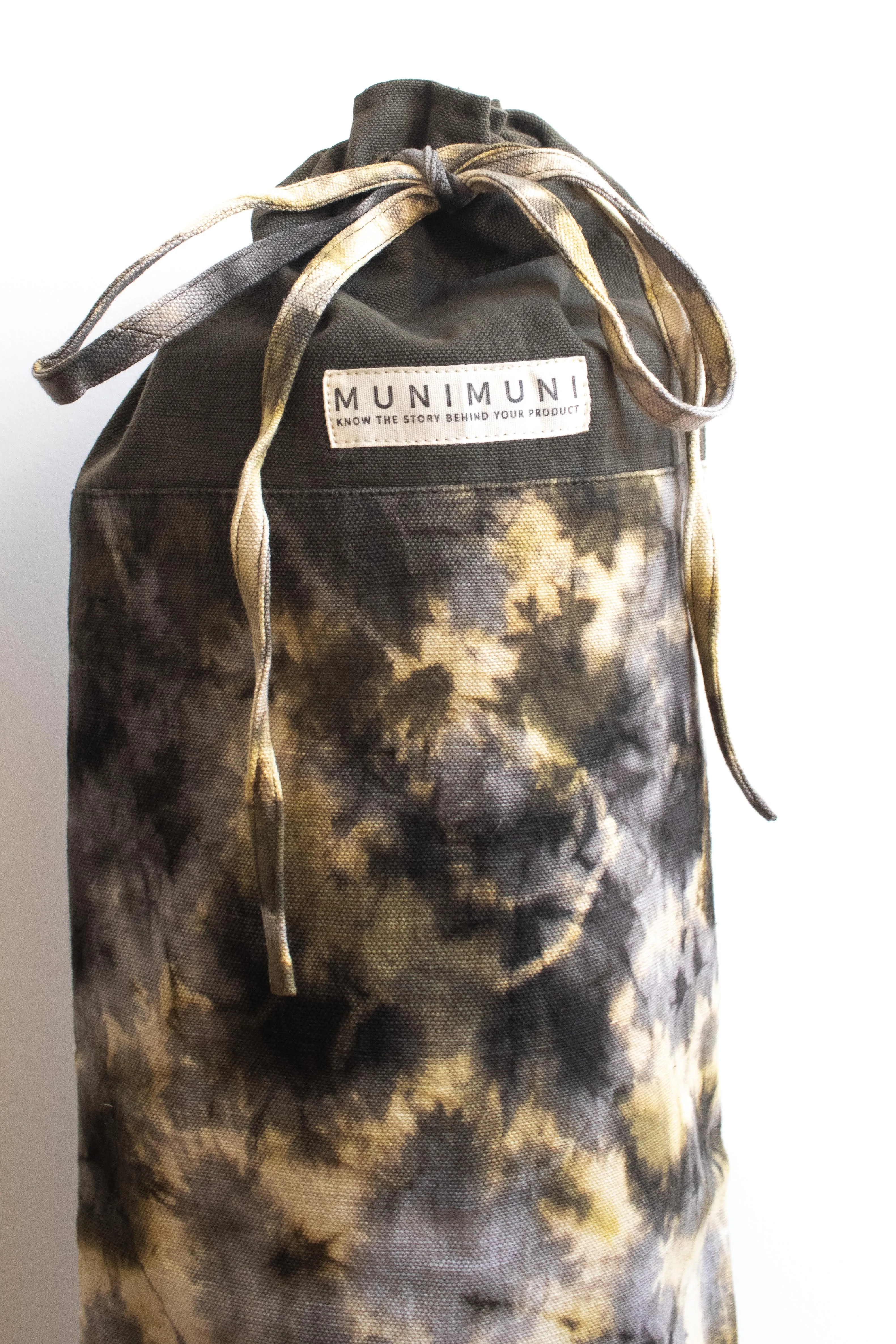 Tie Dye Yoga Mat Bag - Football Geen/Gray/ Yellow