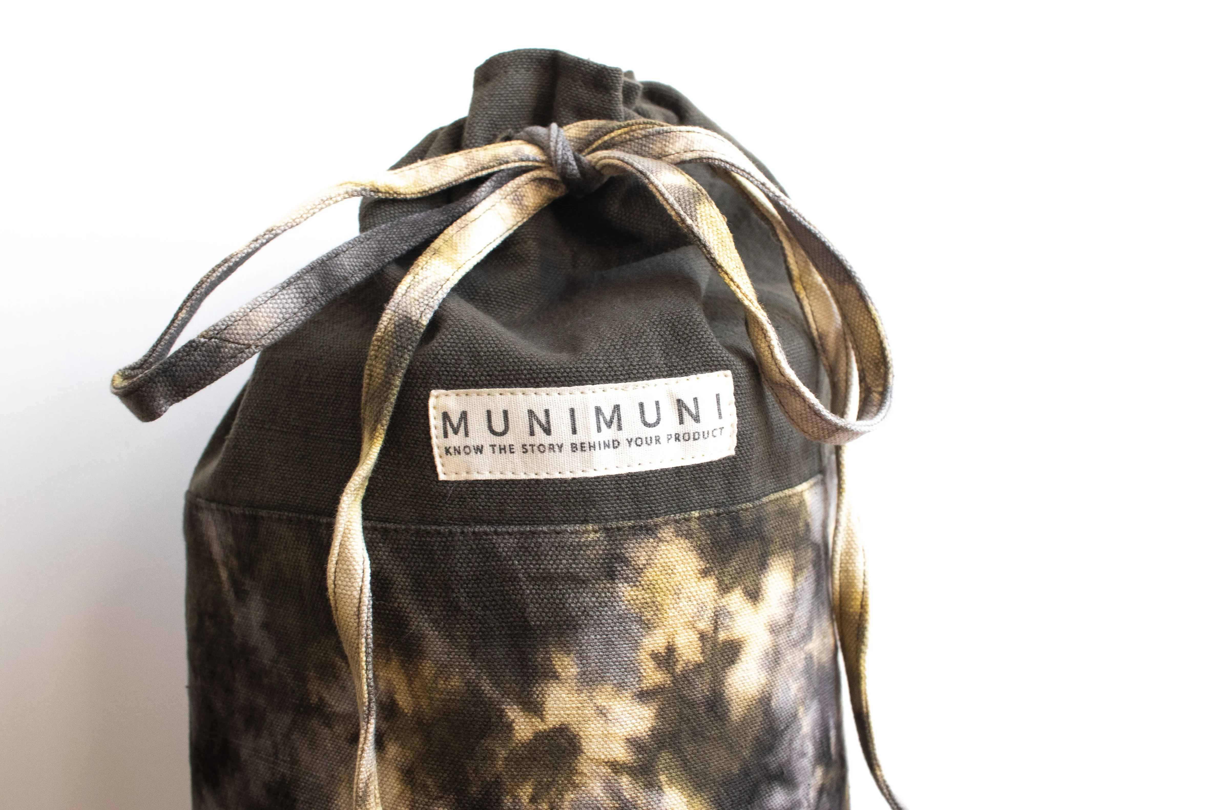 Tie Dye Yoga Mat Bag - Football Geen/Gray/ Yellow