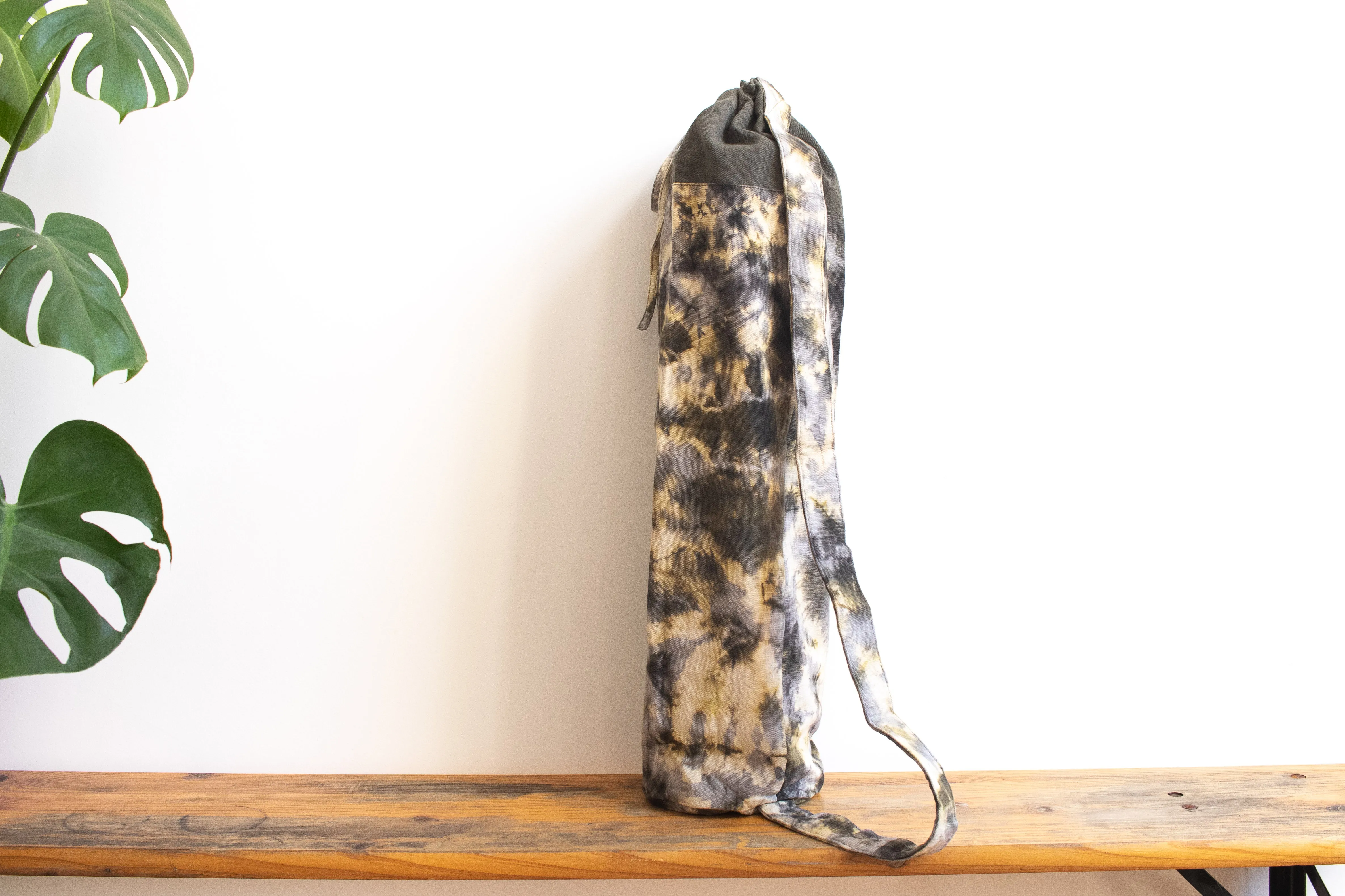 Tie Dye Yoga Mat Bag - Football Geen/Gray/ Yellow
