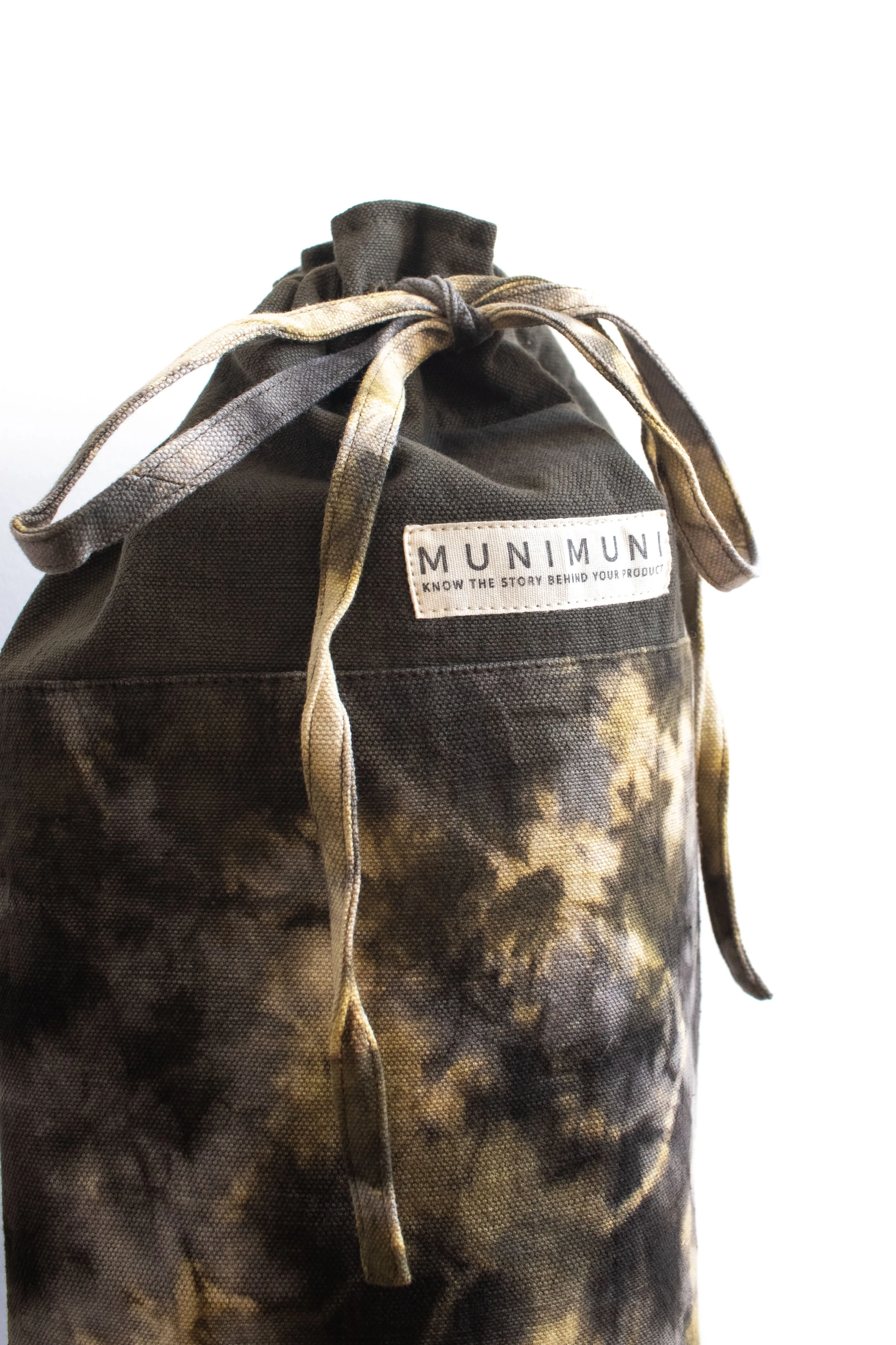 Tie Dye Yoga Mat Bag - Football Geen/Gray/ Yellow
