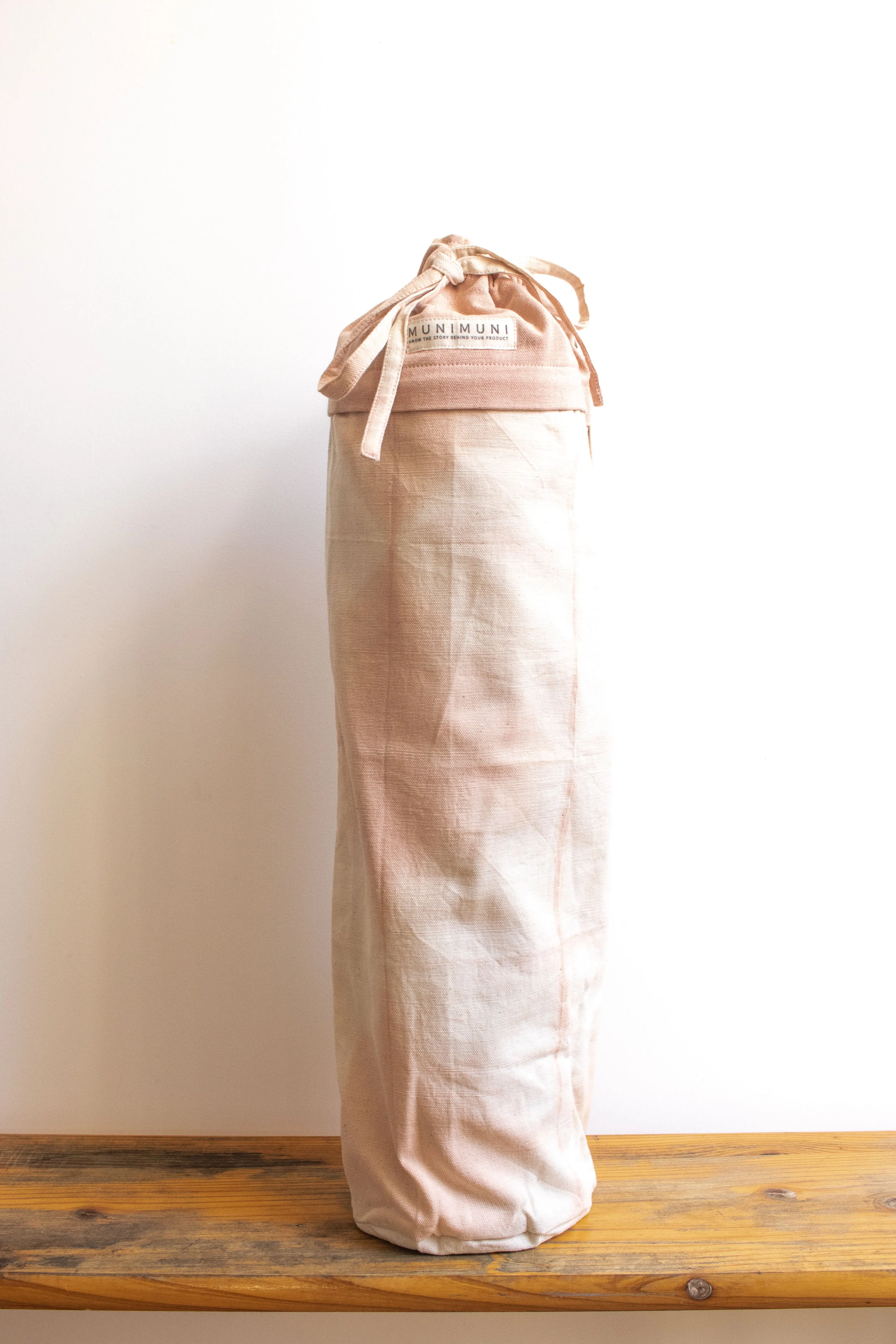 Tie Dye Yoga Mat Bag - Marble Light Pink