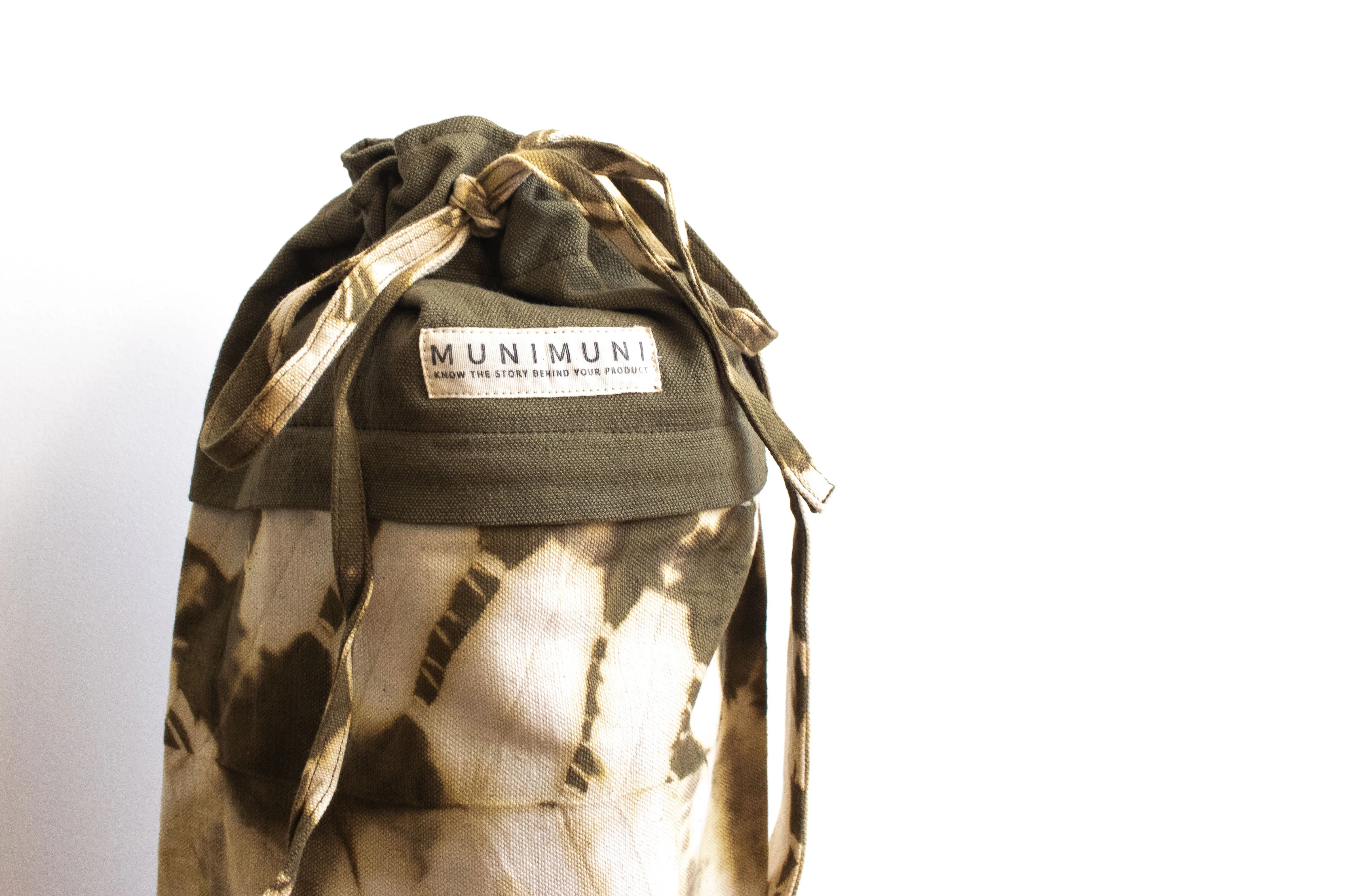Tie Dye Yoga Mat Bag - ZigZag Green
