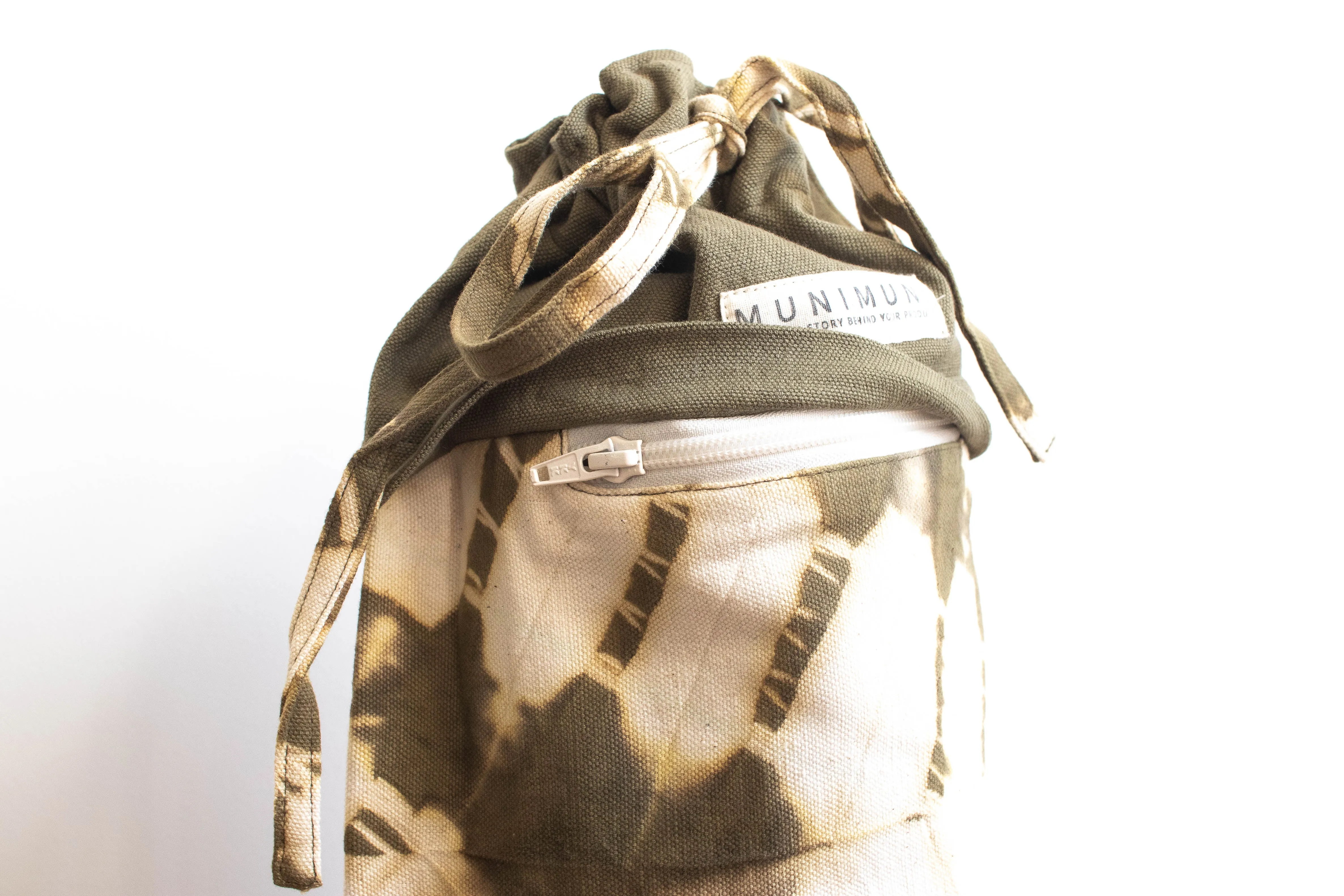 Tie Dye Yoga Mat Bag - ZigZag Green