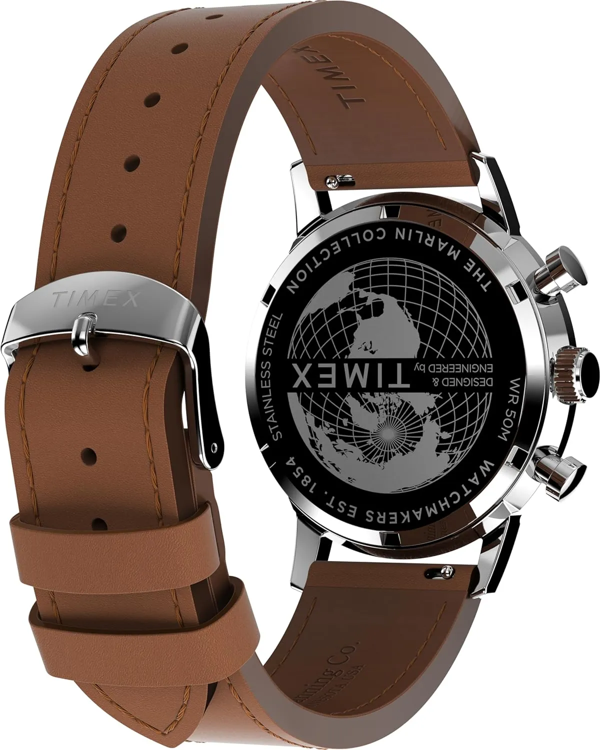 Timex Marlin Chronograph Tachymeter 40mm Men’s Analog Watch | Retro Design | 50M Water Resistance