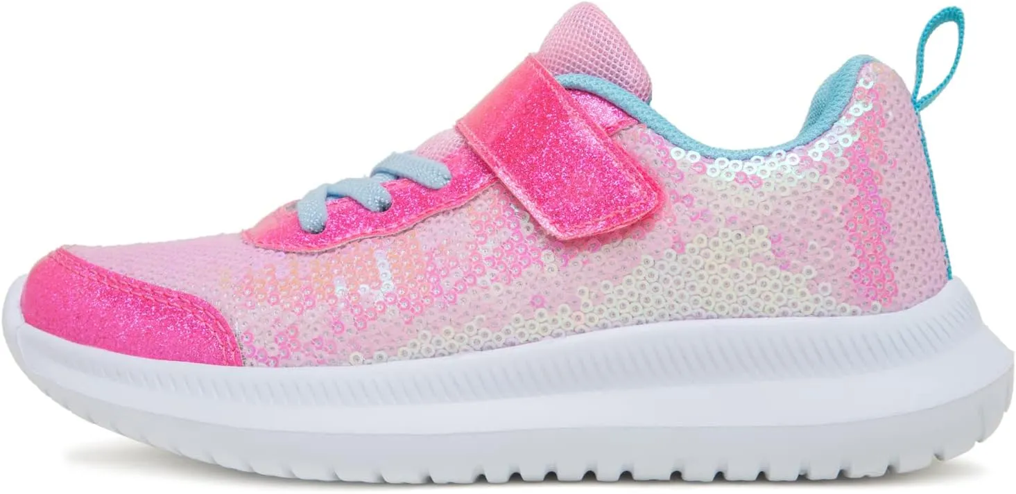 Toandon Toddler Kids Sneakers Sparkle Fashion Glitter Sequins Canvas Shoes