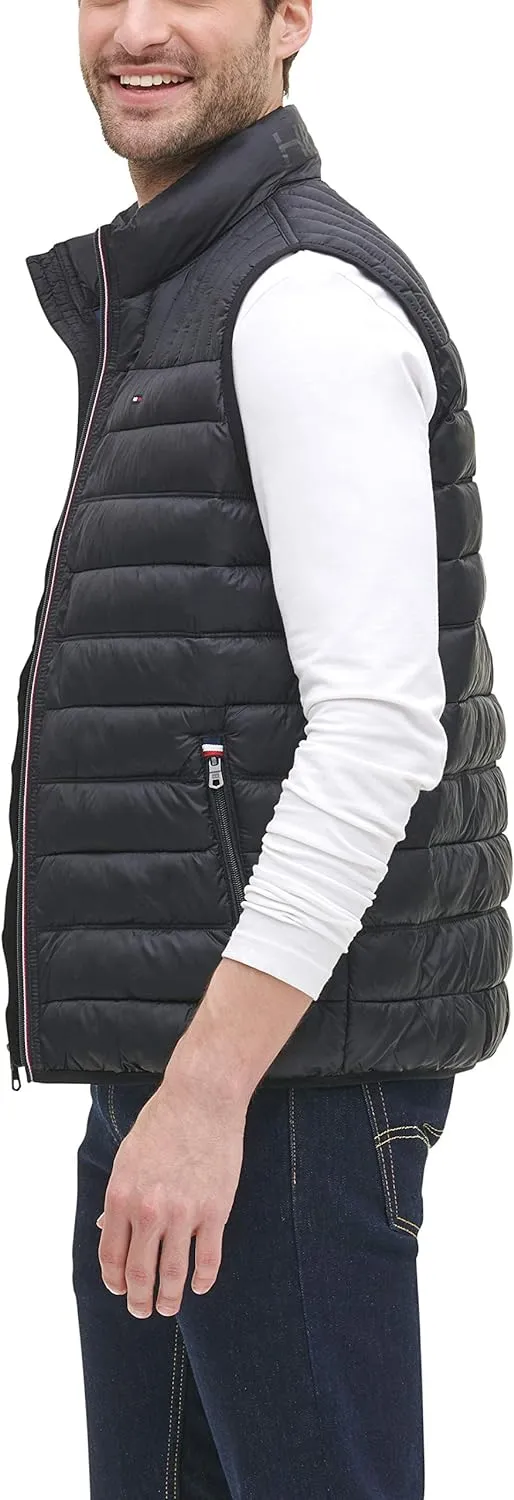 Tommy Hilfiger Men's Lightweight Packable Puffer Vest Jacket