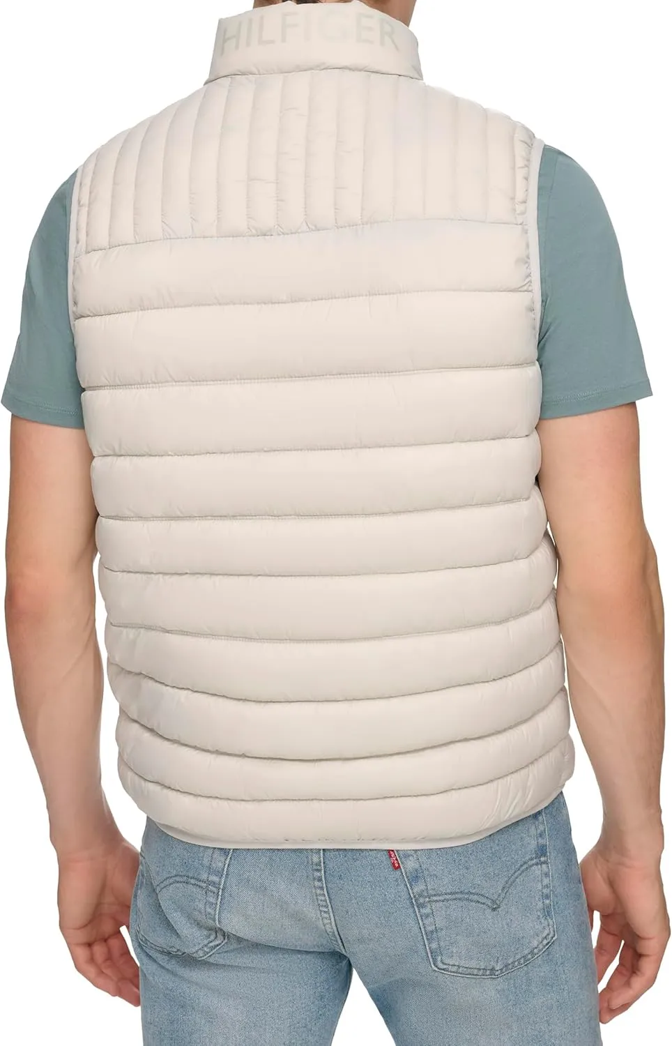 Tommy Hilfiger Men's Lightweight Packable Puffer Vest Jacket
