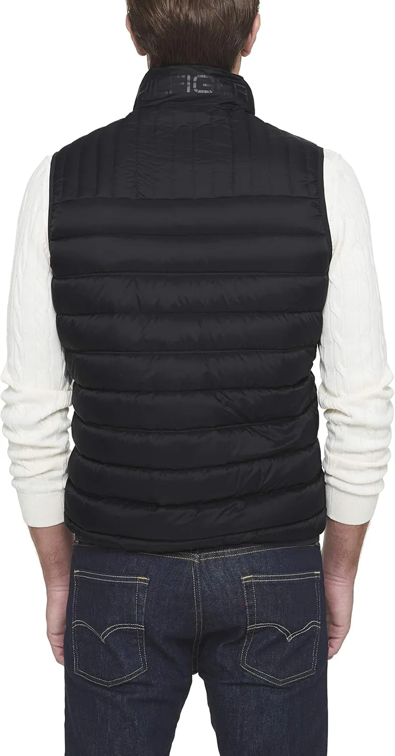 Tommy Hilfiger Men's Lightweight Packable Puffer Vest Jacket
