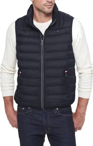 Tommy Hilfiger Men's Lightweight Packable Puffer Vest Jacket