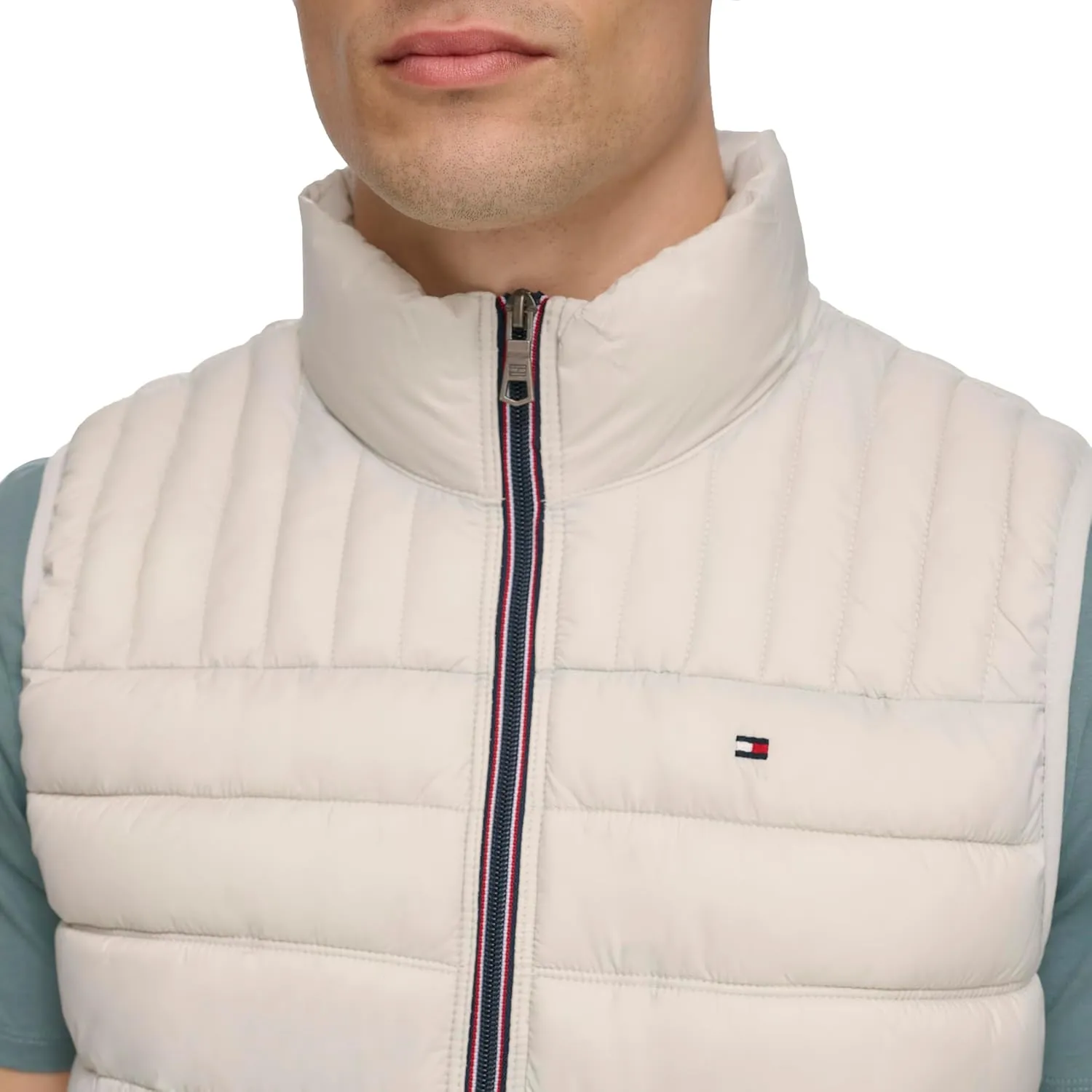 Tommy Hilfiger Men's Lightweight Packable Puffer Vest Jacket