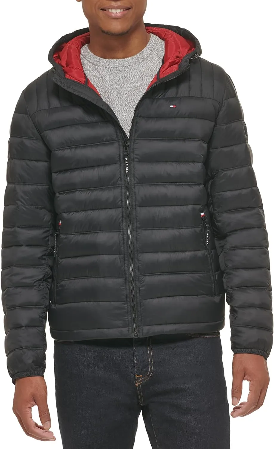 Tommy Hilfiger Men's Water Resistant Ultra Loft Filled Hooded Puffer Jacket