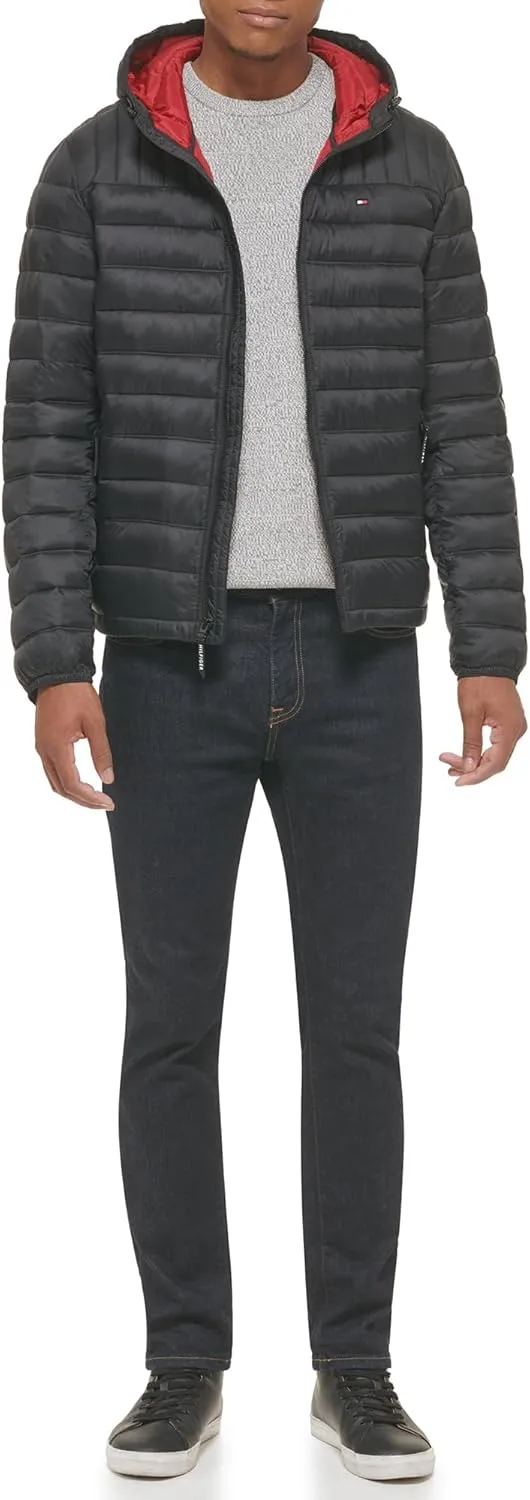 Tommy Hilfiger Men's Water Resistant Ultra Loft Filled Hooded Puffer Jacket