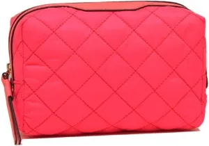 Tory Burch Perry Quilted Nylon Small Cosmetic Case Holi Pink One Size