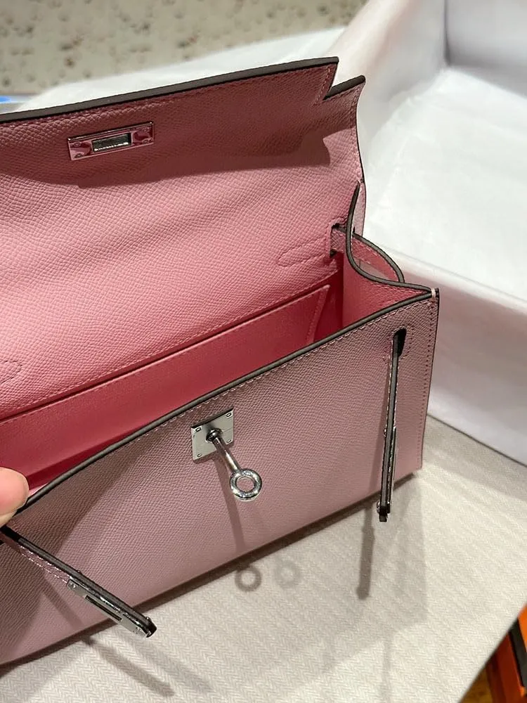 Tote Bag for Women, Genuine Leather Lychee Grain Handbag with 2 Adjustable Straps, Shoulder & Crossbody Purse (Small/Large)