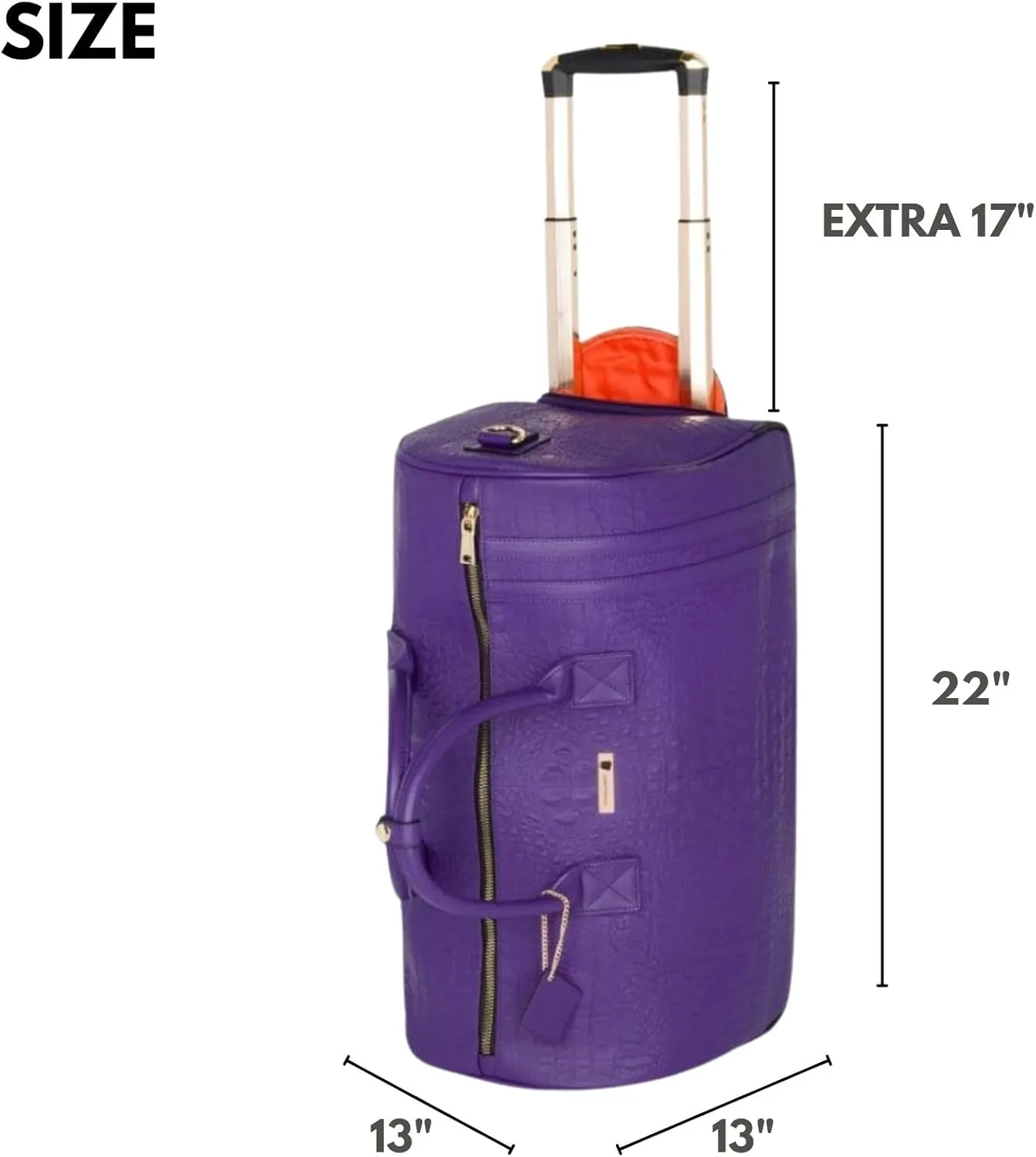 Tote&Carry Apollo 2 Large Rolling Duffle Bag with Wheels, Carry-On Roll Duffel for Travel, Gym, Sports, Daily, Weekend & All-Purpose Use for Men & Women