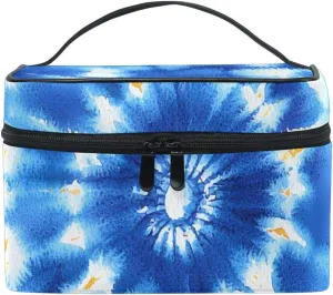 Travel Makeup Bag for Women Symmetrical Tie Dye Makeup Organizer Large Capacity Toiletry Bag Cosmetic Bags