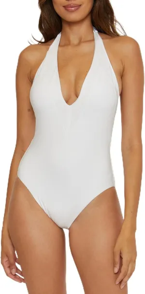 Trina Turk Women's Standard Monaco V One Piece Swimsuit, Plunge Neck, Bathing Suits