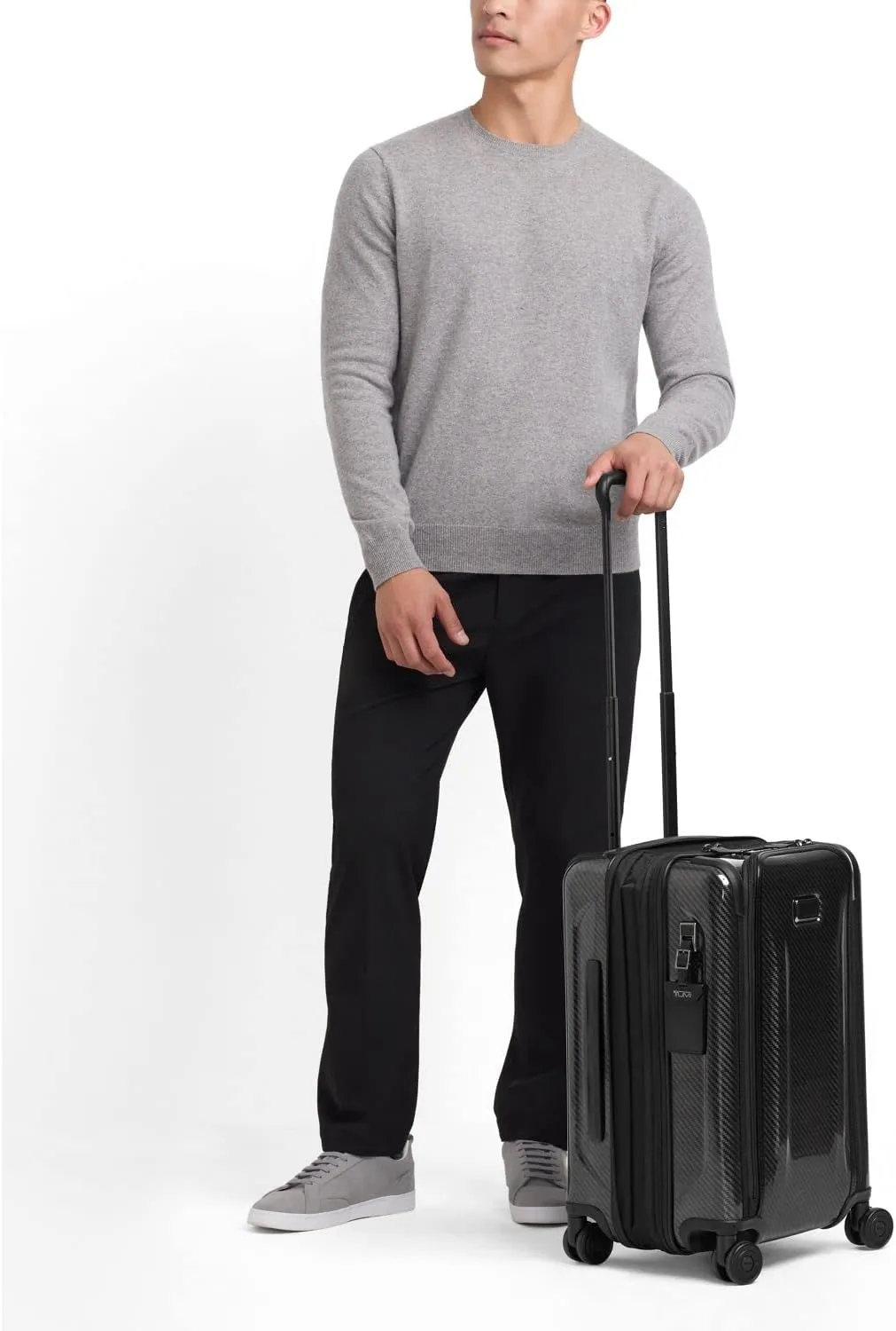 TUMI - Tegra-Lite 4 Wheel Luggage - Highly Durable Suitcase, Flexible Shell, Sleek and Lightweight Men's and Women's Expandable Rolling Bag - International, Black Graphite