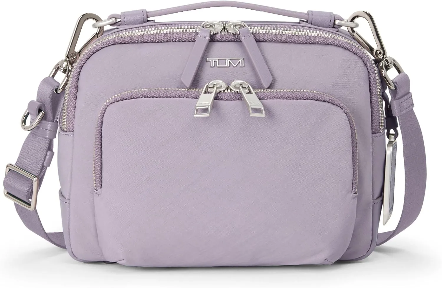 TUMI - Voyageur Teghan Crossbody - Compact Purse with Leather Trim - Sleek Crossbody Bags - For Everyday Casual Travel