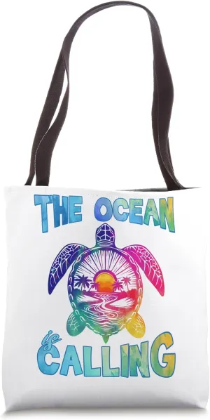 Turtle Back Turtle Tie Dye Tote Bag