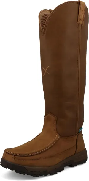 Twisted X Women's 16" Snake Boot, Moc Toe with CellStretch