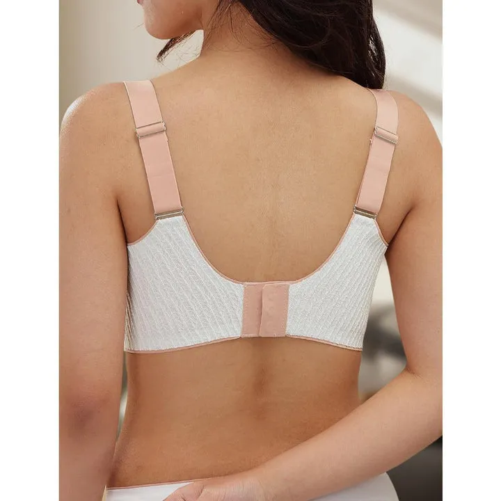 Two-Tone Scalloped Neckline Embossed Lace Bra Up to Cup I