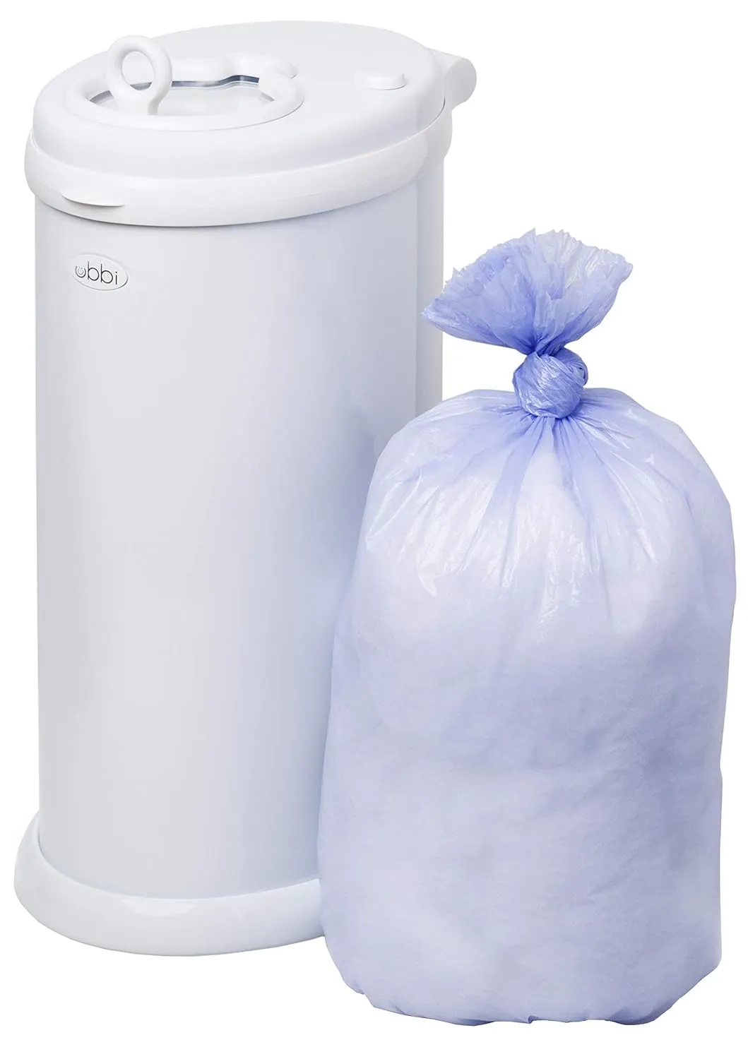 Ubbi Disposable Diaper Sacks, Lavender Scented, Easy-To-Tie Tabs, Diaper Disposal or Pet Waste Bags, 400 Count & Disposable Diaper Pail Plastic Bags, Value Pack, 75 Count, 13-Gallon Bags