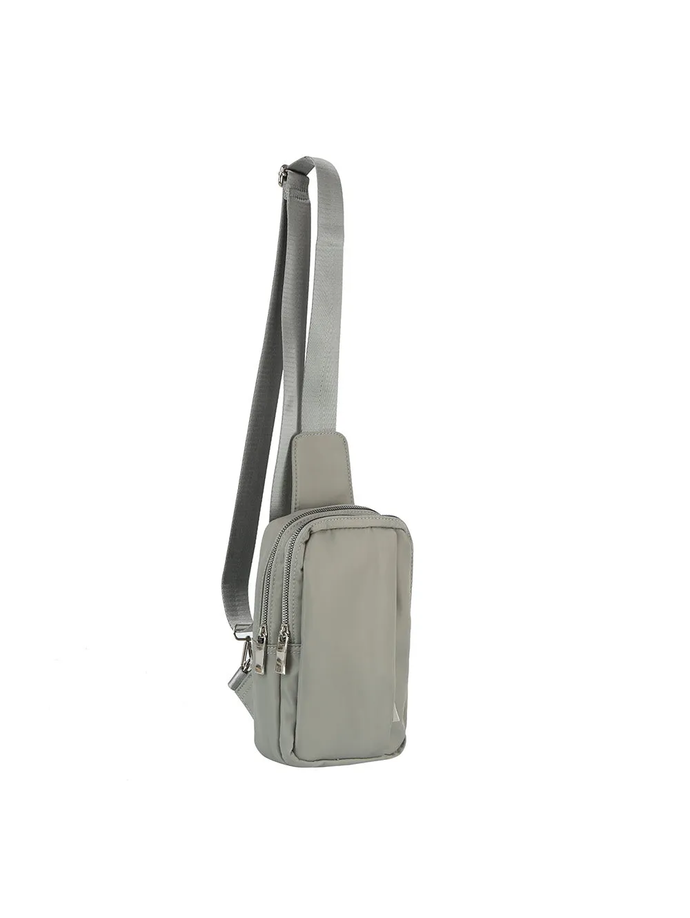Unisex triple zips nylon sling