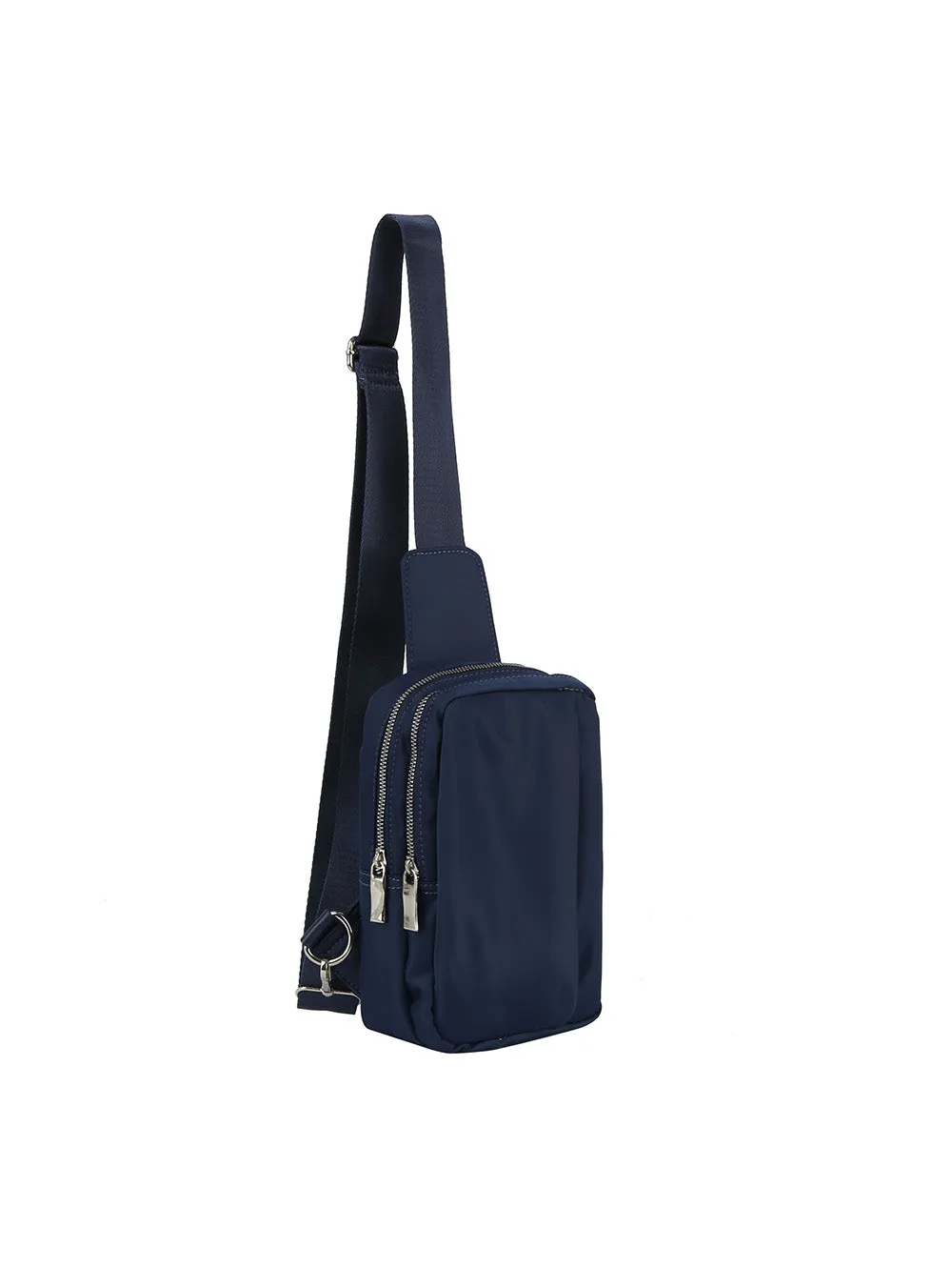 Unisex triple zips nylon sling
