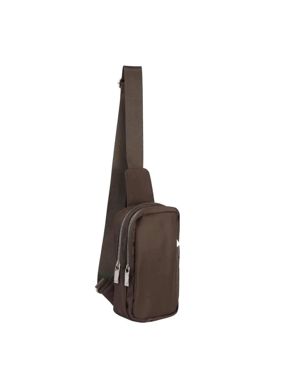 Unisex triple zips nylon sling