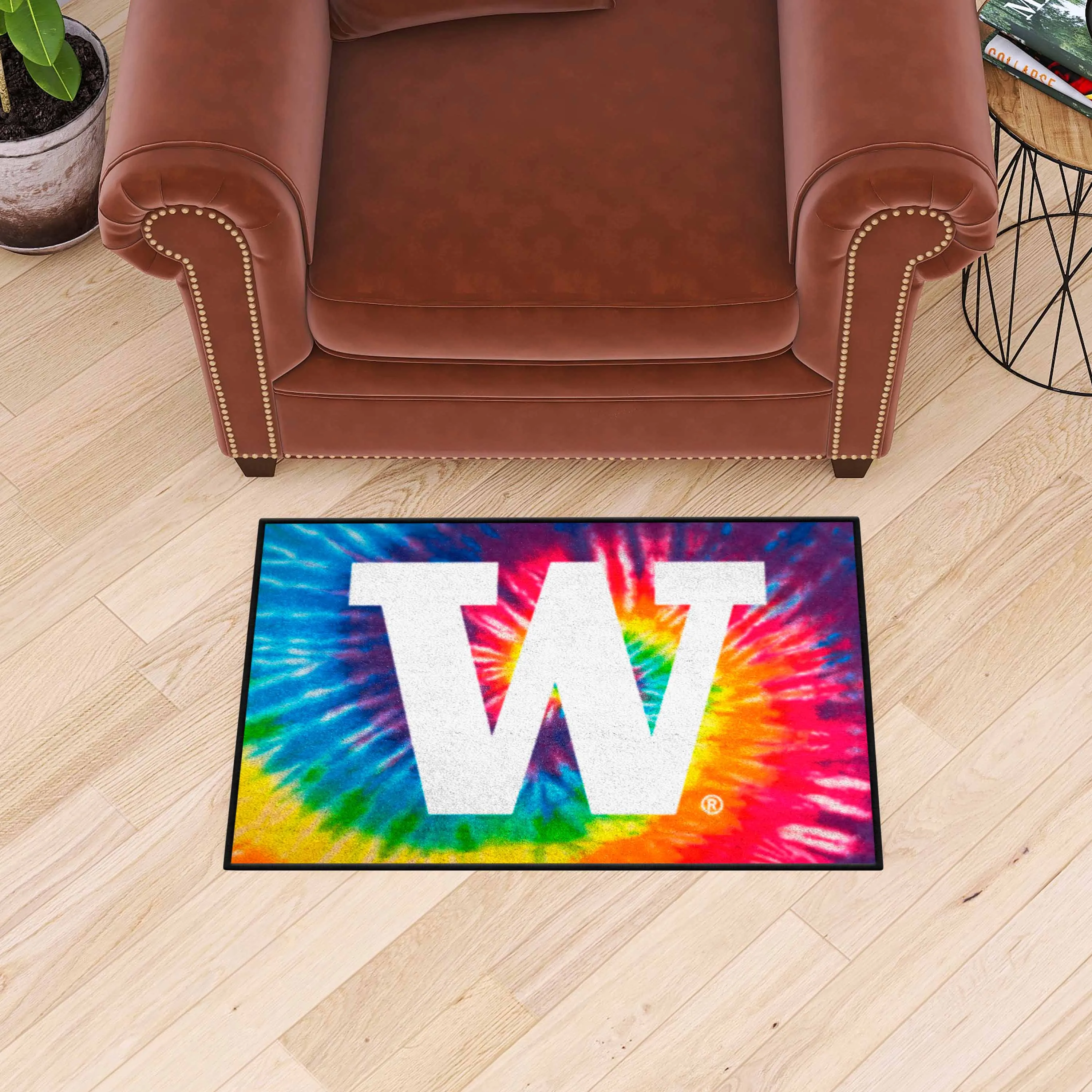 University of Washington Starter Mat - Tie Dye