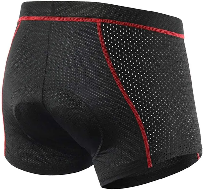 Upgrade Men's Cycling Underwear Soft Mesh Gel Padded Cycling Underwear Undershorts MTB Liner Shorts